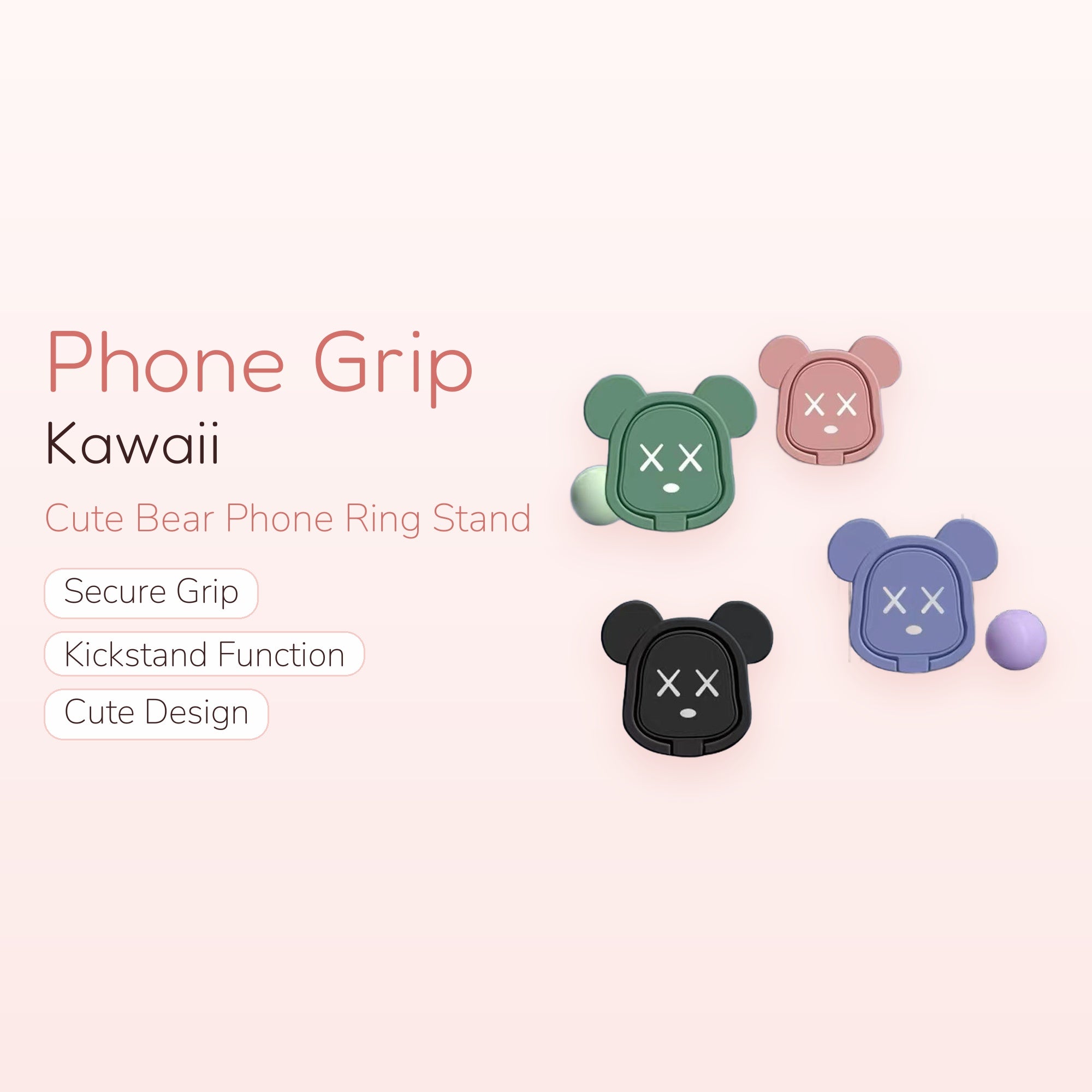 Sushi Date — Cute Cat & Fish Bone Phone Grip Stand