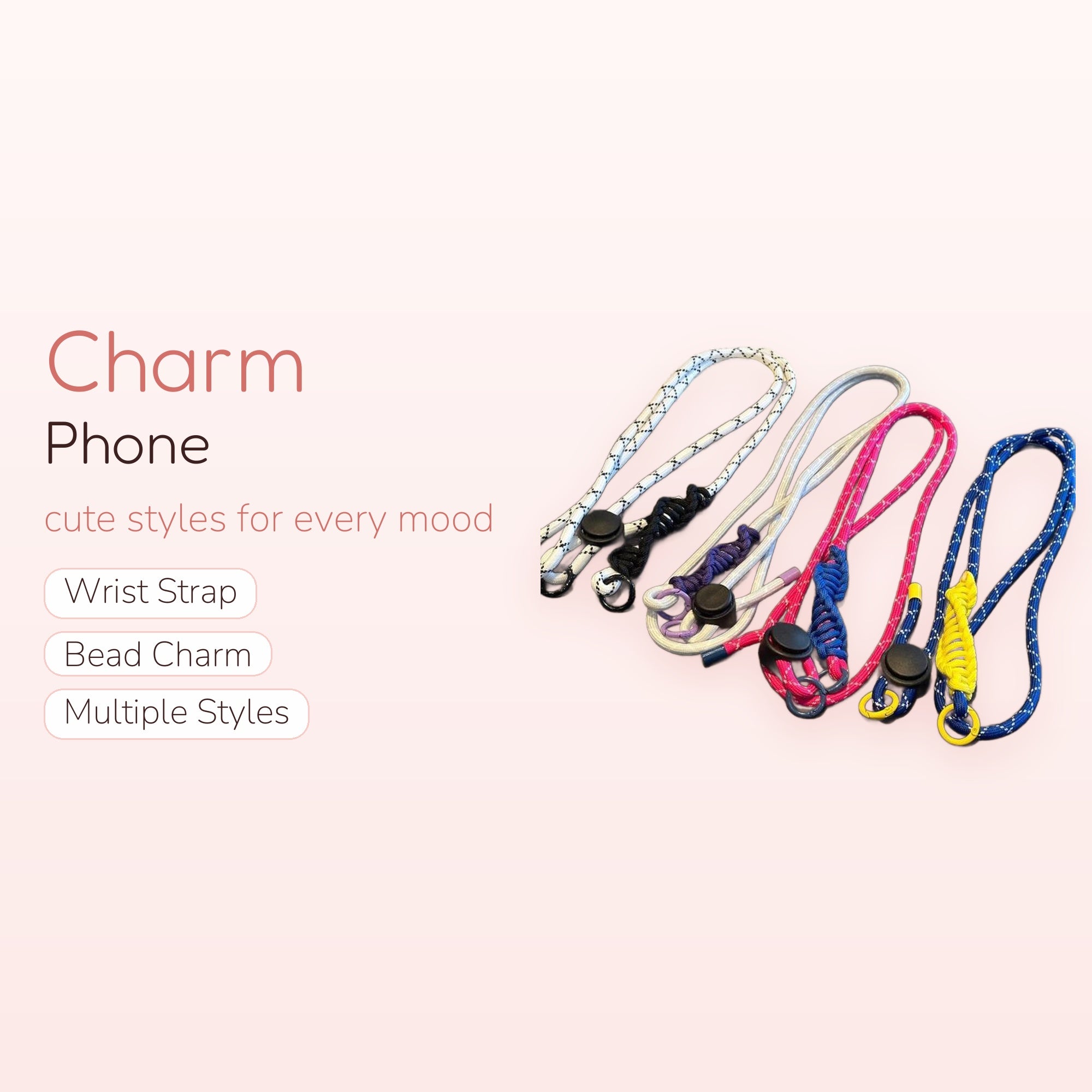 SIMPLYBUBBI — Two-Tone Paracord Phone Lanyard | Adjustable Crossbody Strap