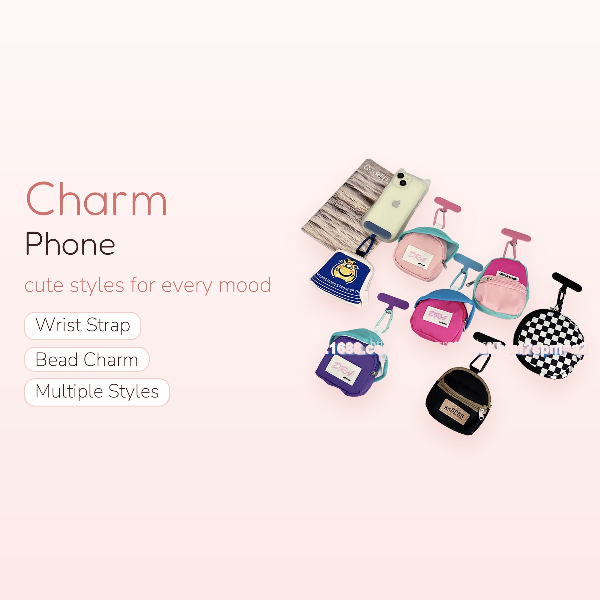 Mini Backpack Phone Charm | Cute Keychain Bag for AirPods & Keys