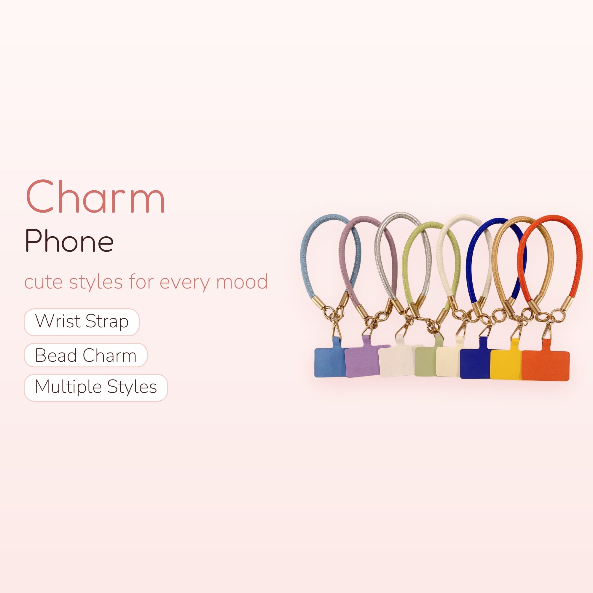 SIMPLYBUBBI — Braided Wrist Phone Strap | Gold Ring Lanyard