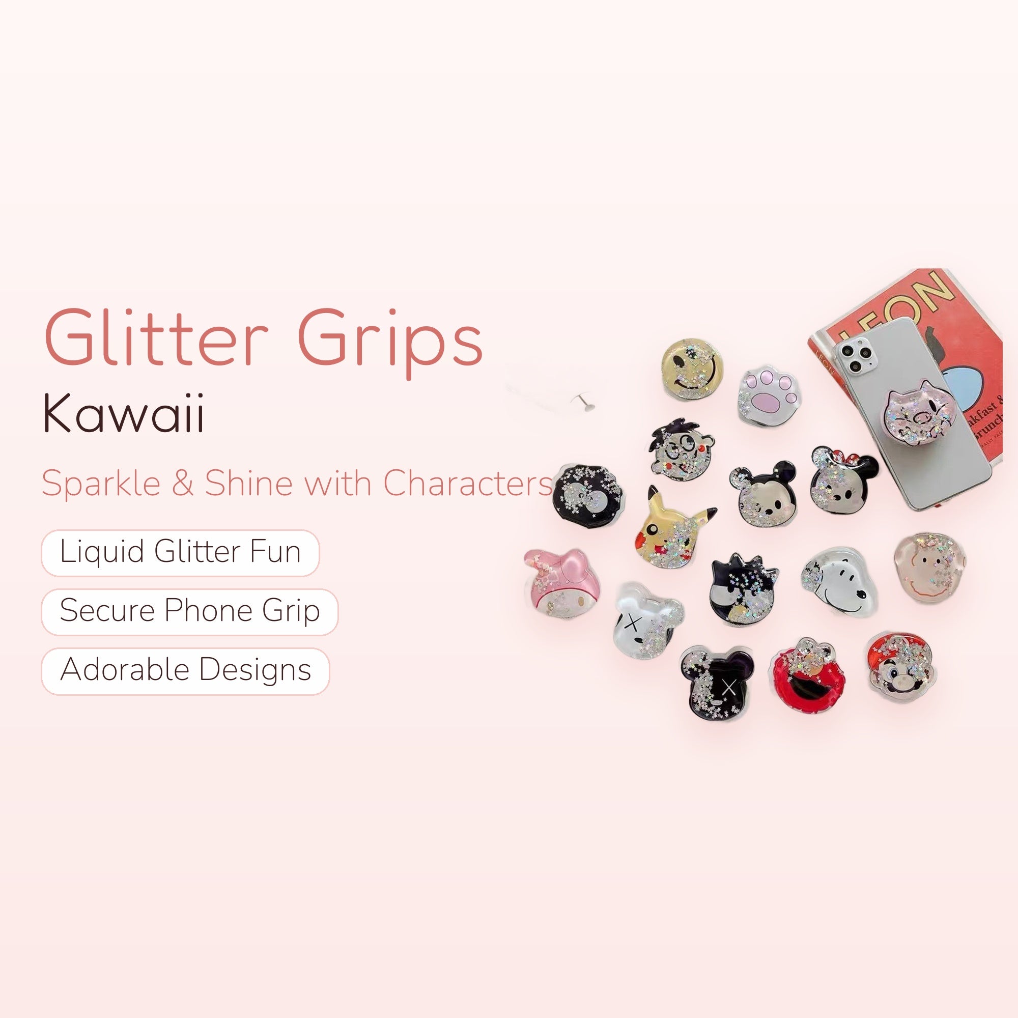 Spore Club — Kawaii Mushroom Phone Grip Pop Socket Stand