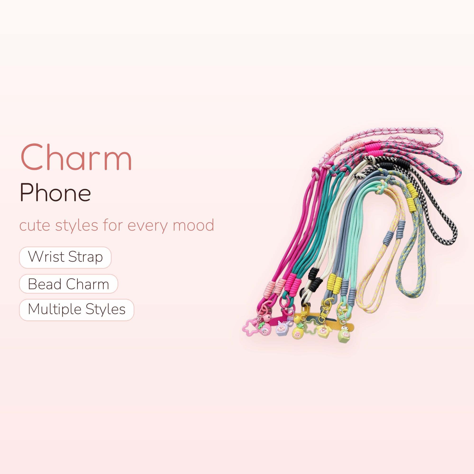 Fishbowl — Kawaii Fish Phone Charm | Beaded Wrist Strap
