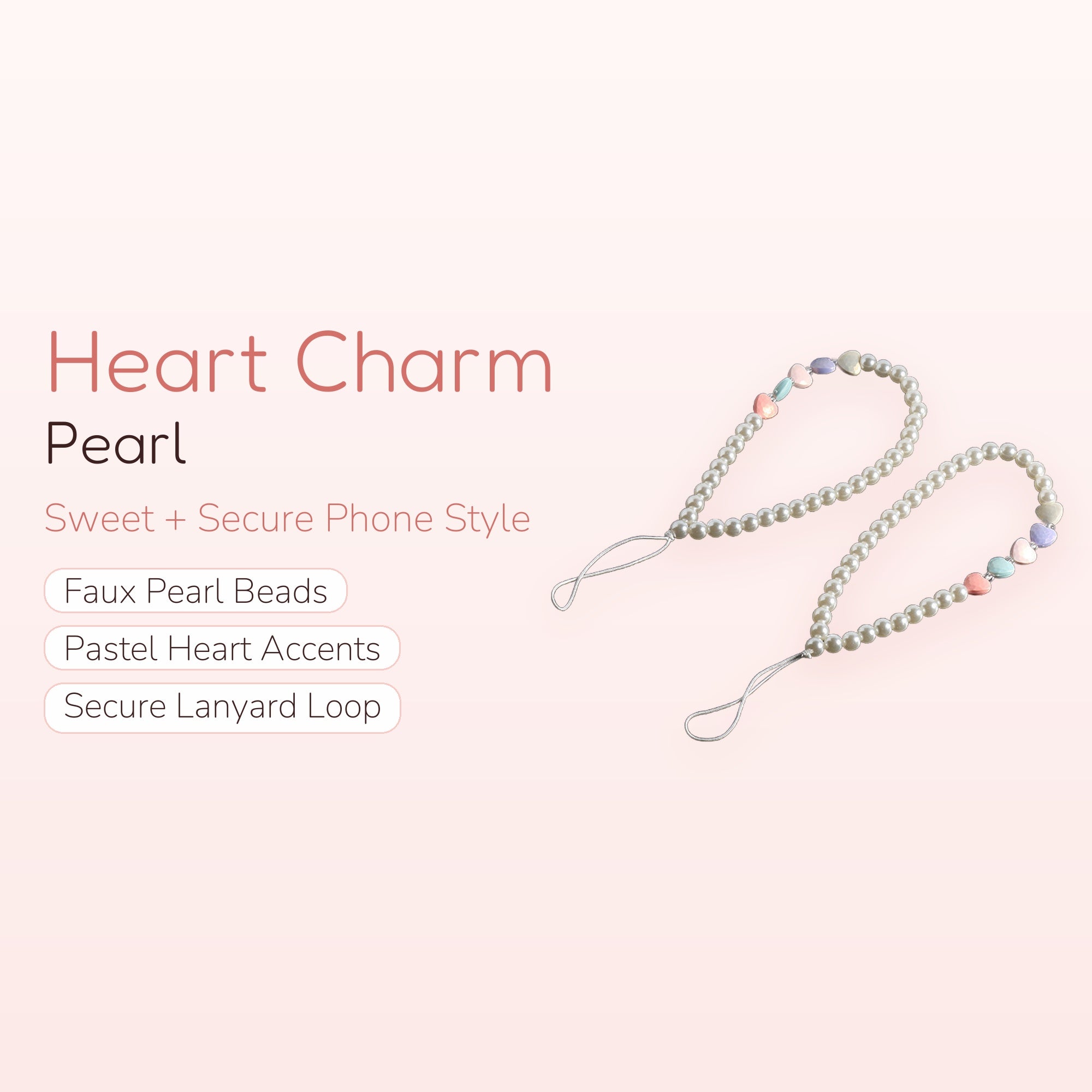 Heart Grip — Pink Resin Heart Phone Ring Grip