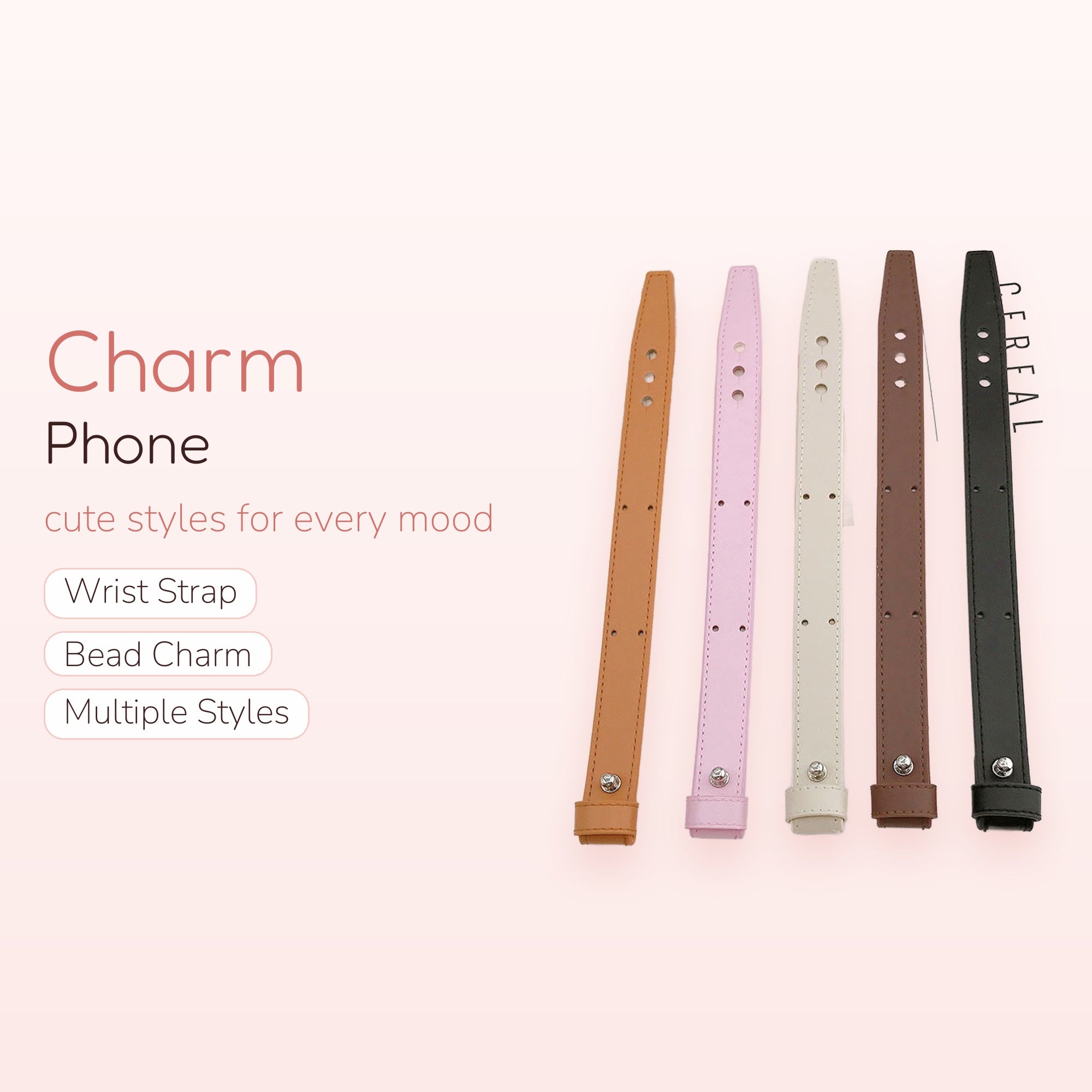 Barely There — Minimalist Faux Leather Wrist Phone Lanyard