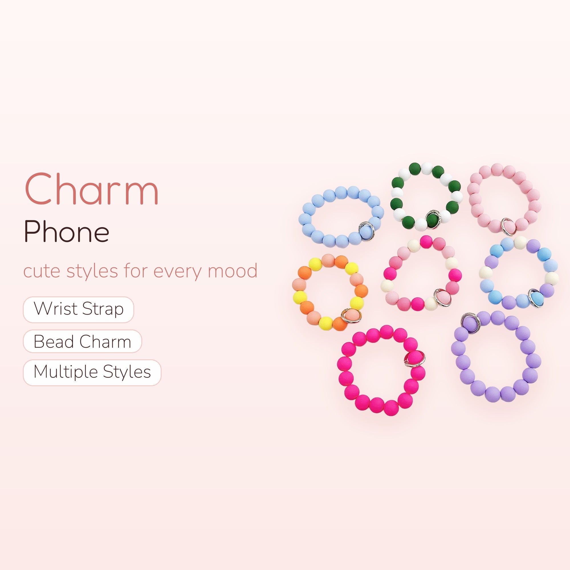 Chérie — Pearl Chain & Bow Beaded Phone Charm