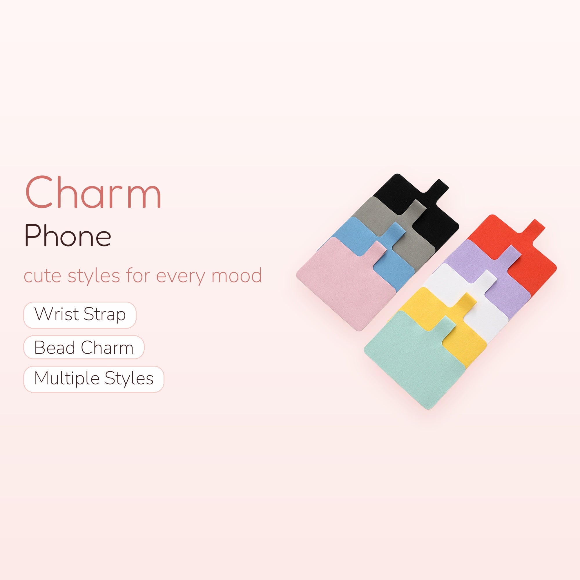 Colorful Phone Lanyard Patches | Aesthetic Universal Phone Tether Tabs