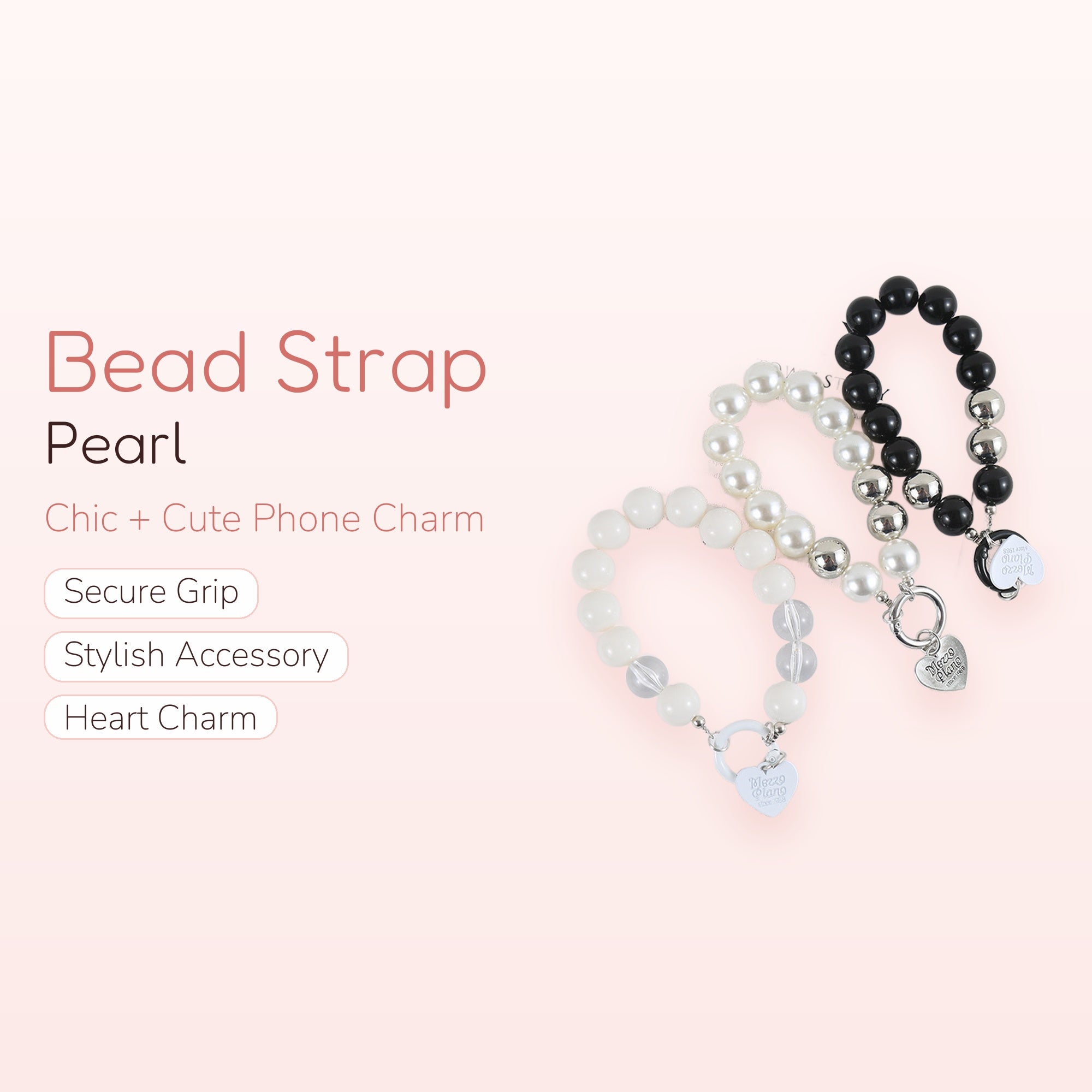Party Animal — Colorful Chunky Bead Phone Charm Wrist Strap with Pendants