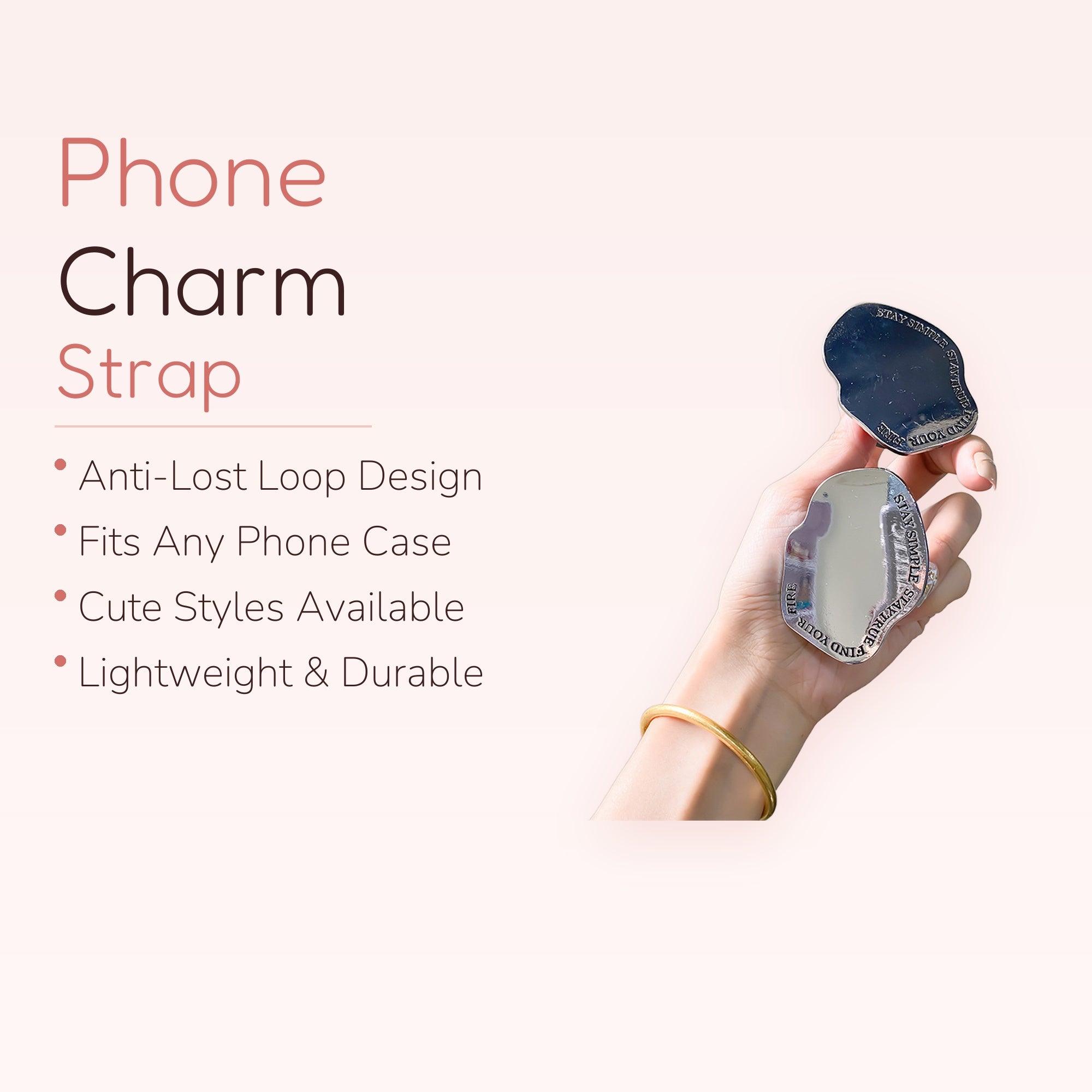 Irregular Mirror Phone Grip | Aesthetic Silver Pop Socket Stand | Y2K Kawaii Phone Accessory | Gift for Her