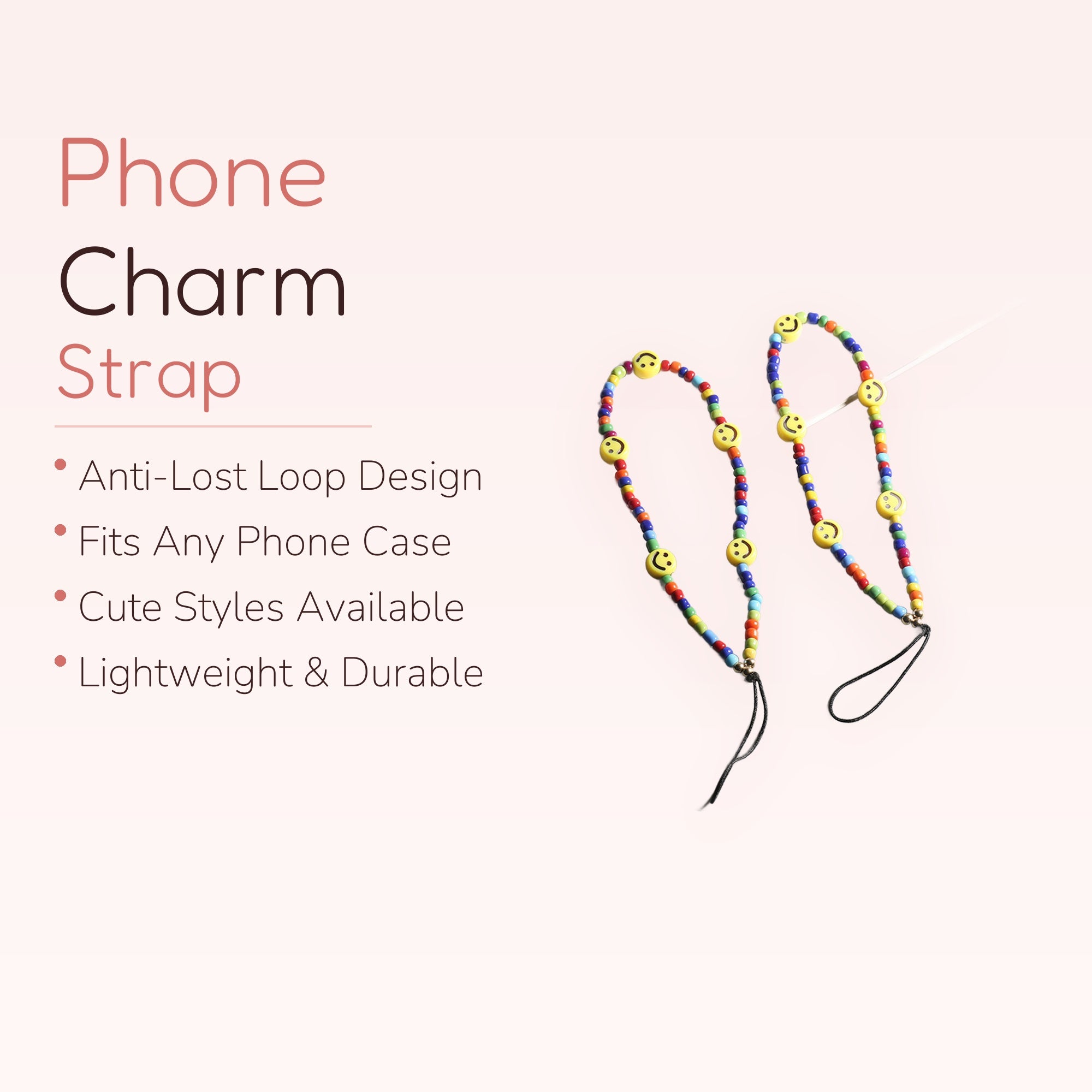 Berry Sweet — Resin Strawberry Beaded Phone Wrist Strap