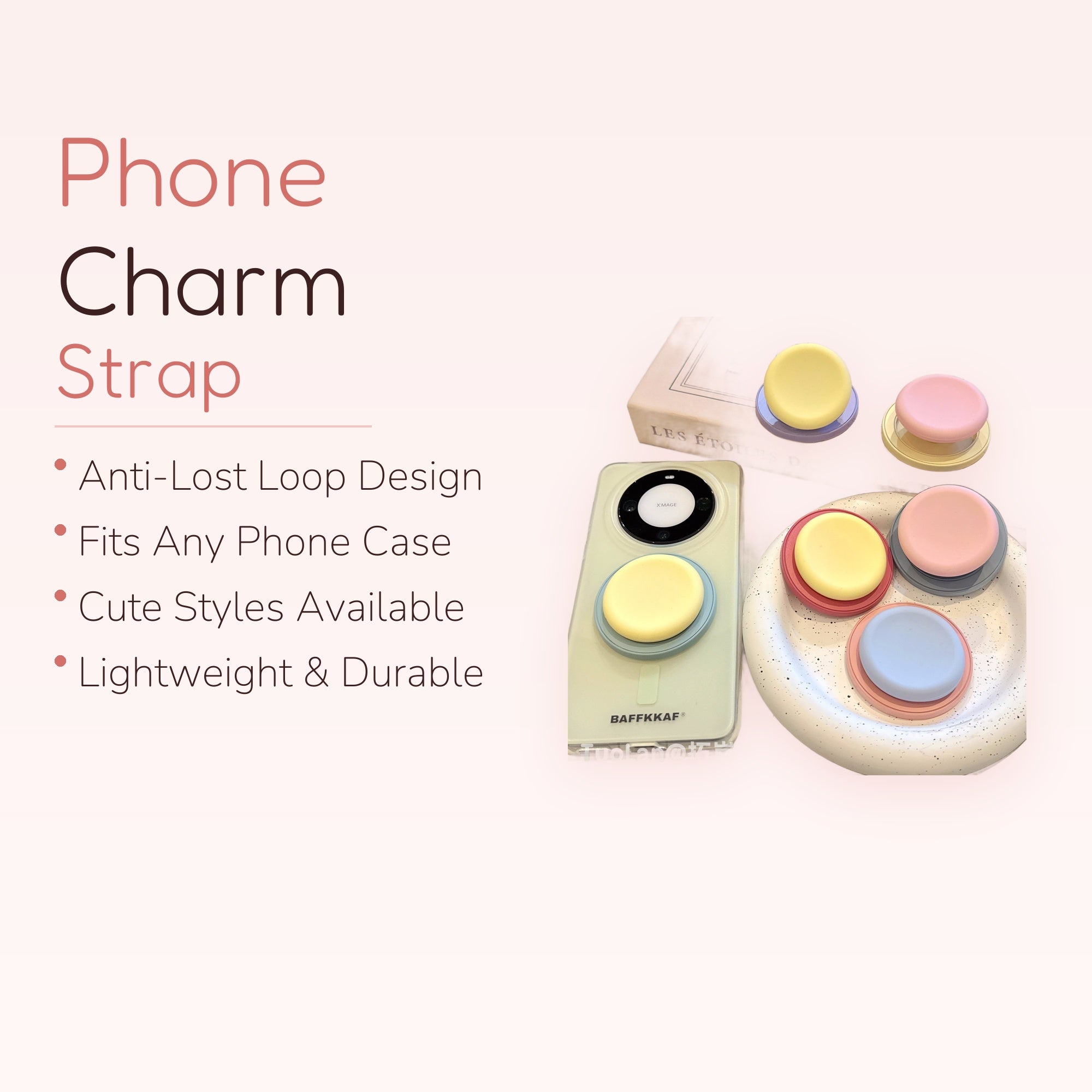 Pastel Macaron Silicone Phone Grip | Cute Expandable Pop Socket Stand