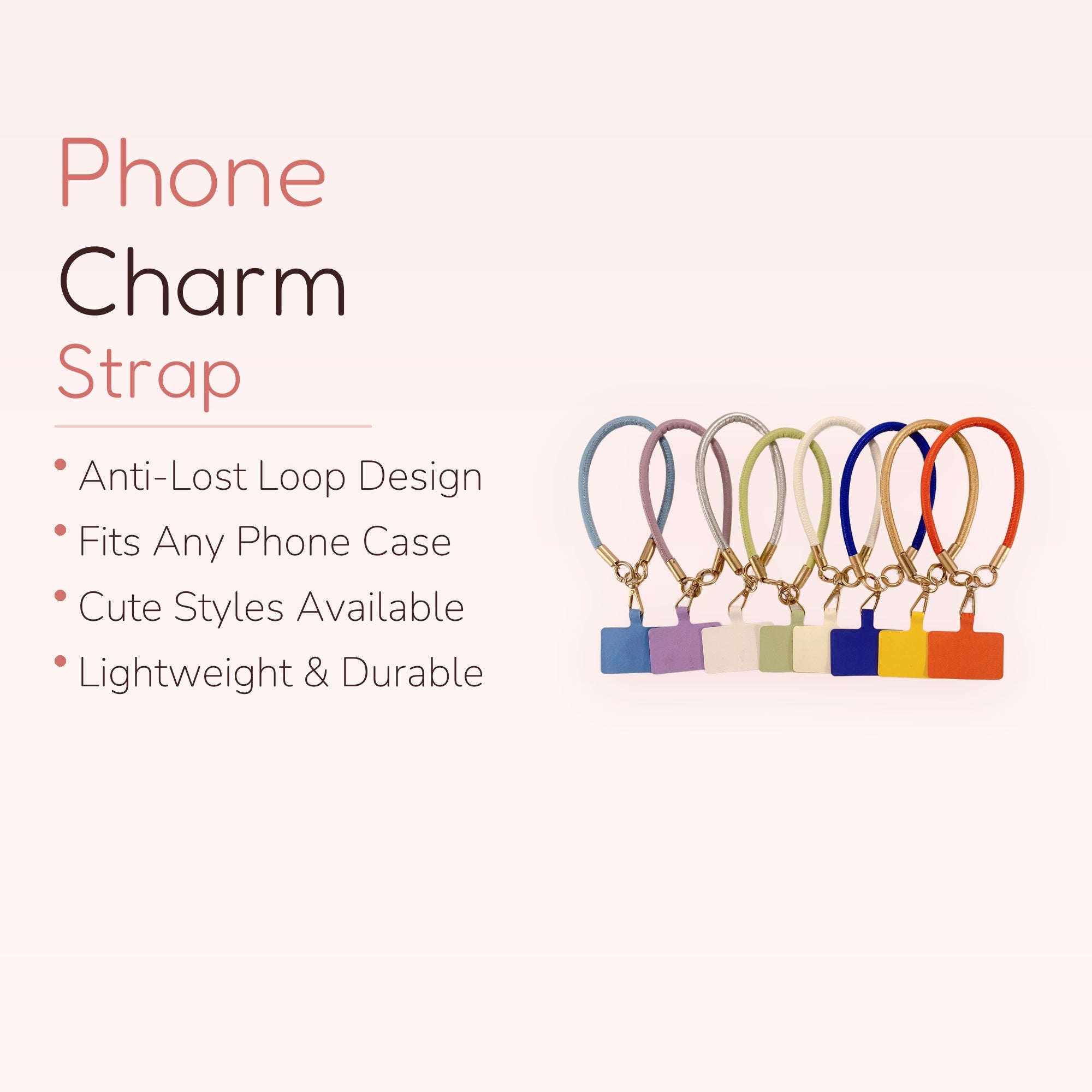 SIMPLYBUBBI — Braided Wrist Phone Strap | Gold Ring Lanyard