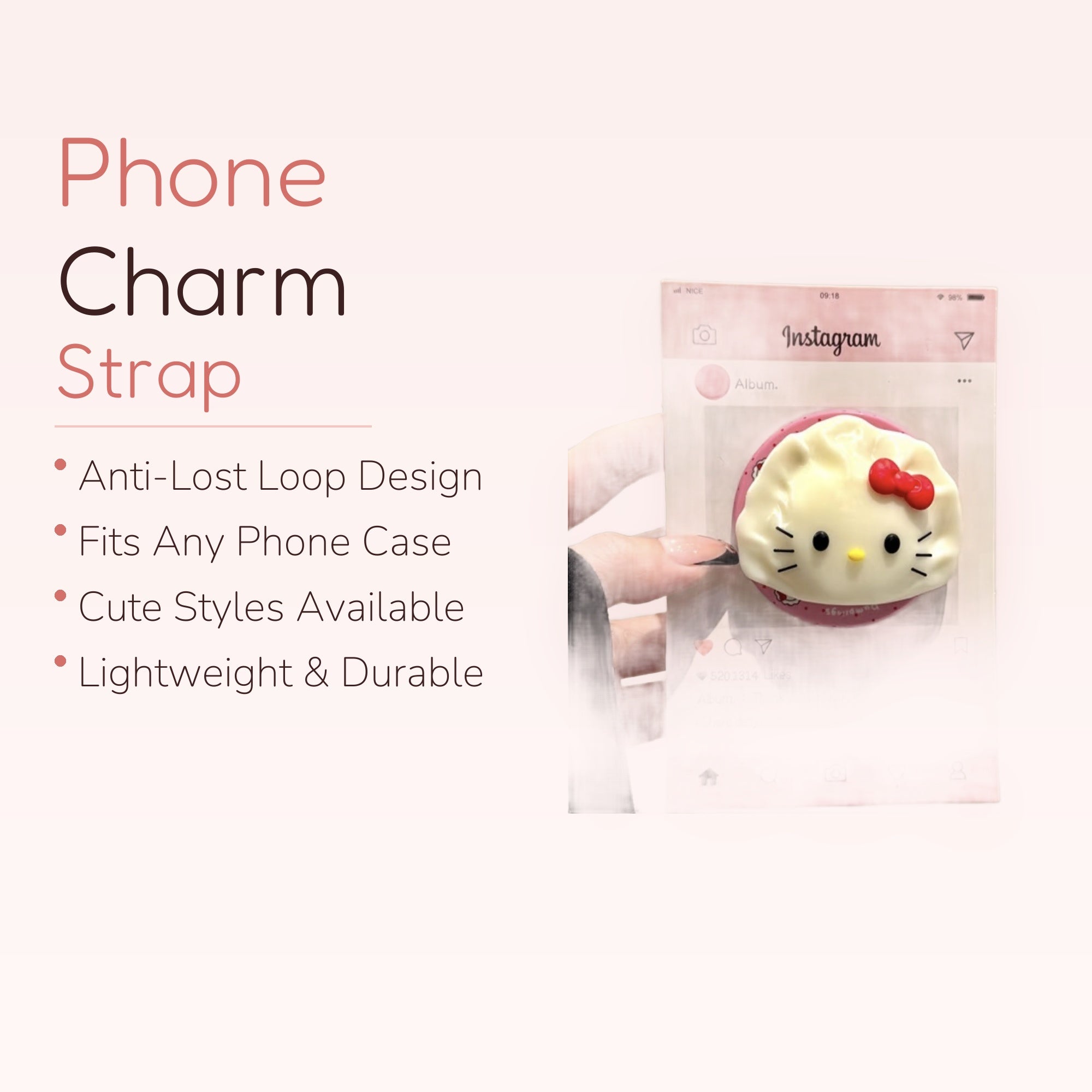 Graceful — Kawaii Swan Phone Grip Pop Socket Stand