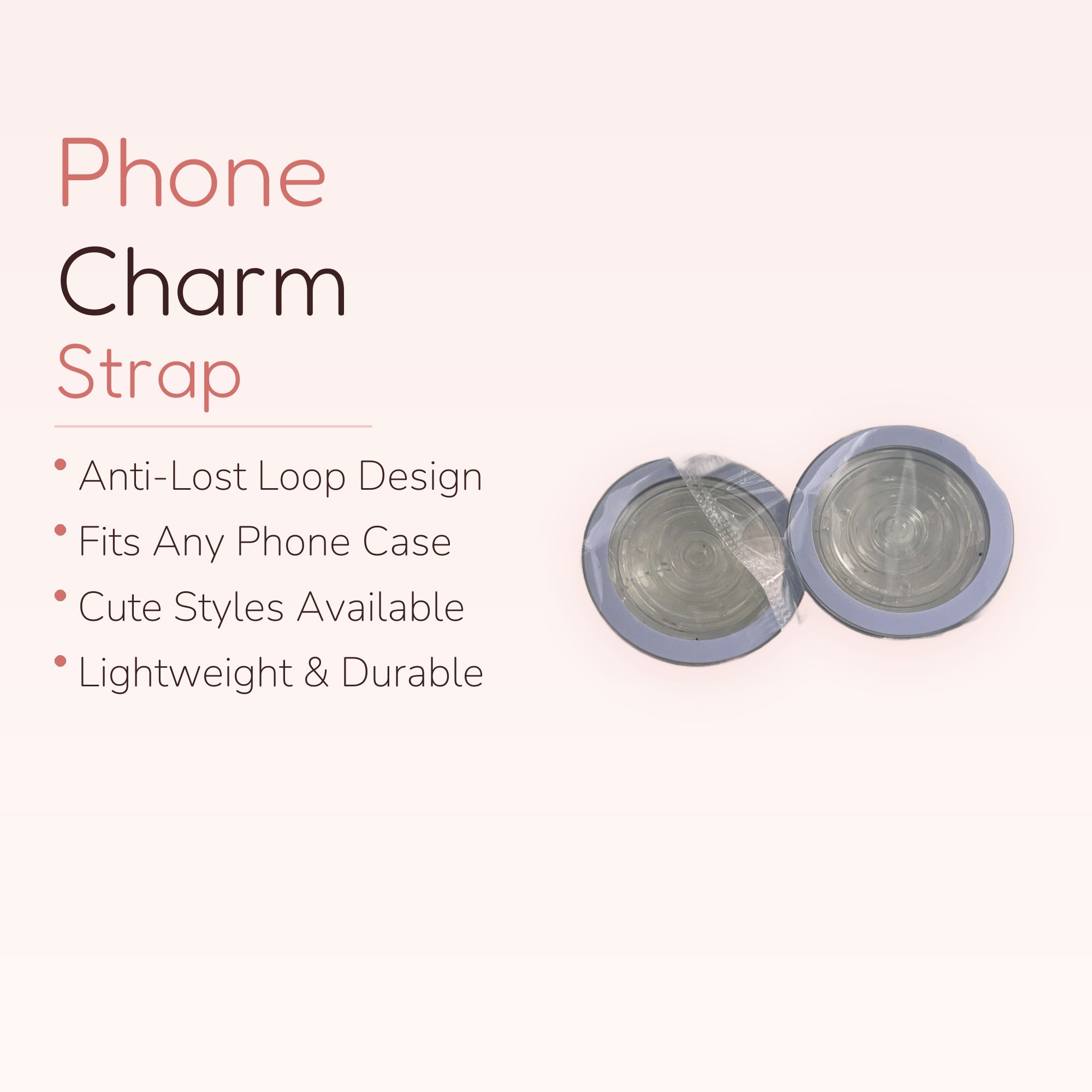 Pastel Purple Round Phone Grip | Clear Acrylic Pop Socket Stand