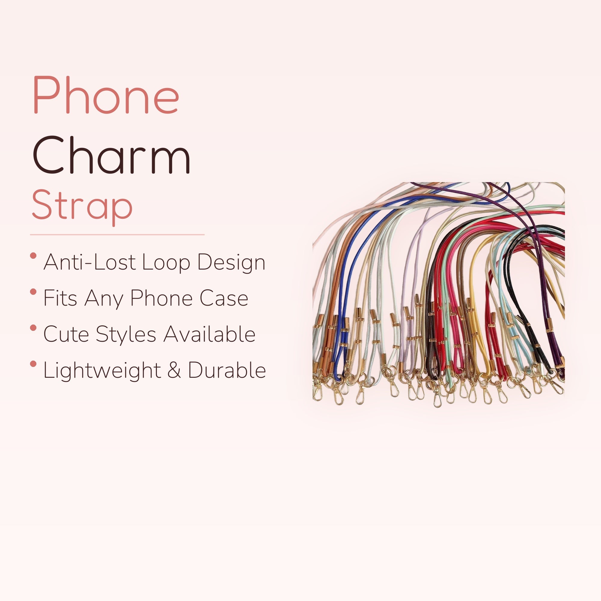 Colorful Braided Leather Phone Lanyard | Adjustable Crossbody Strap with Gold Clasps