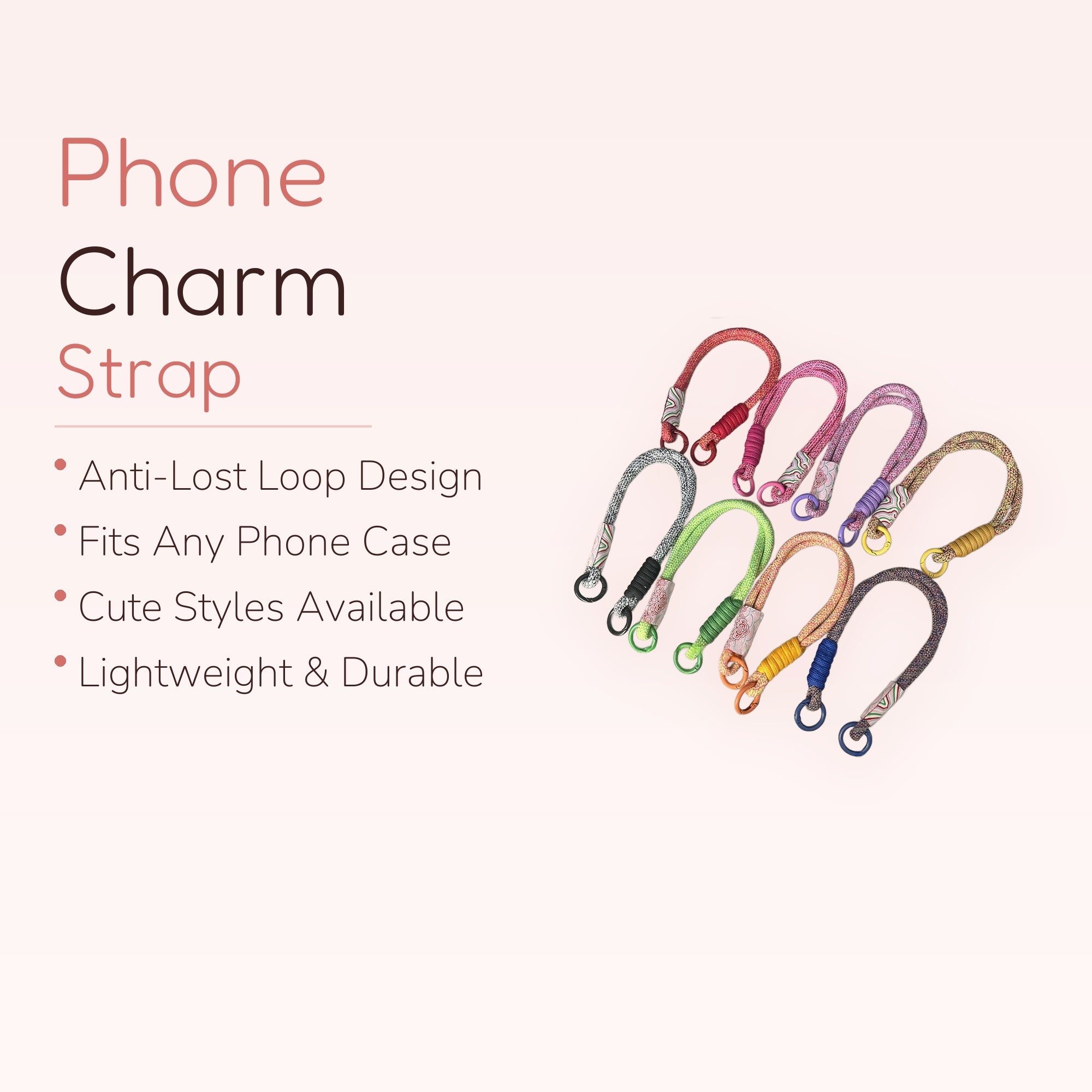 SIMPLYBUBBI — Braided Rope Phone Wristlet | Durable Handheld Phone Lanyard