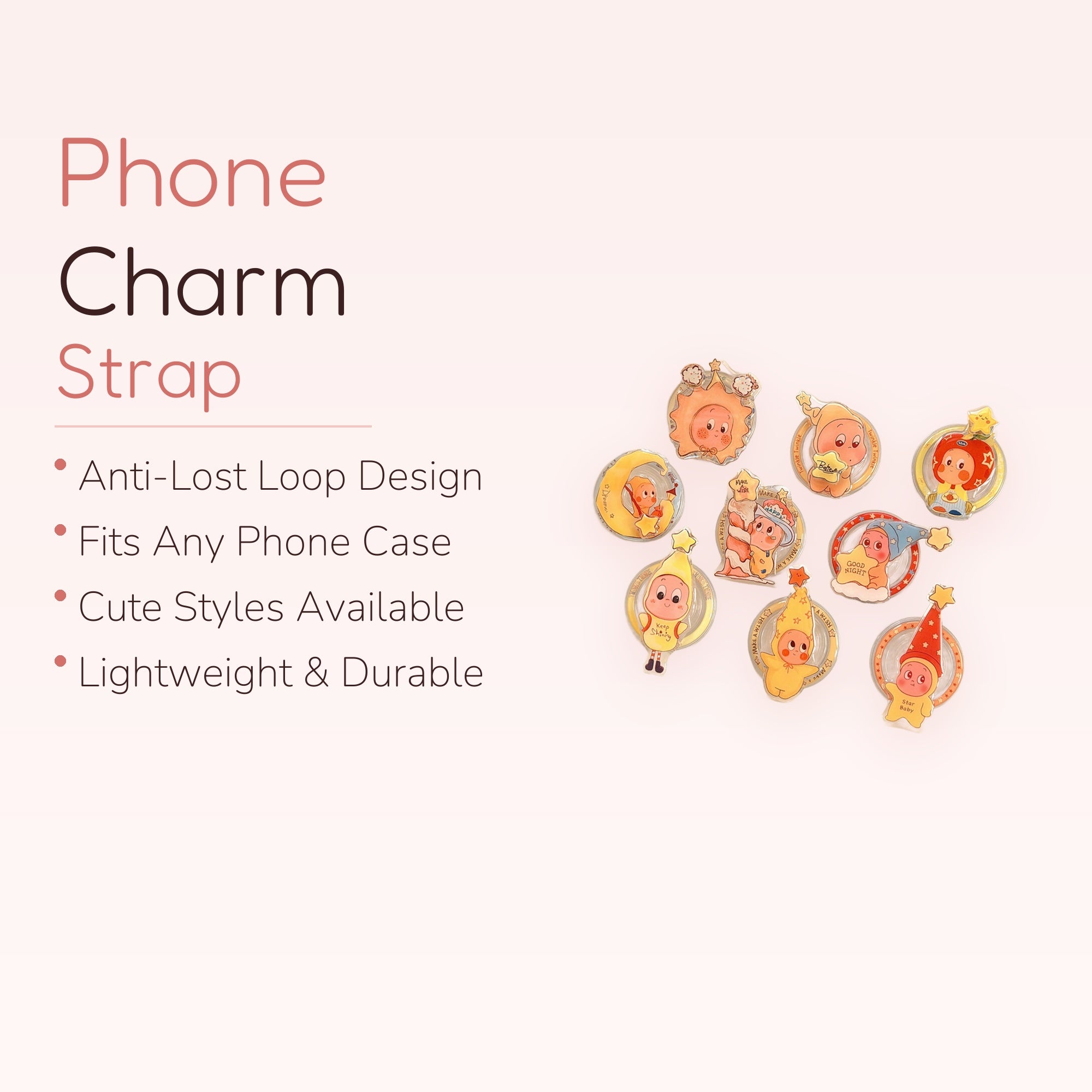 Kawaii Baby Star Phone Grip Collection | Cute Dreamer Pop Socket Stand