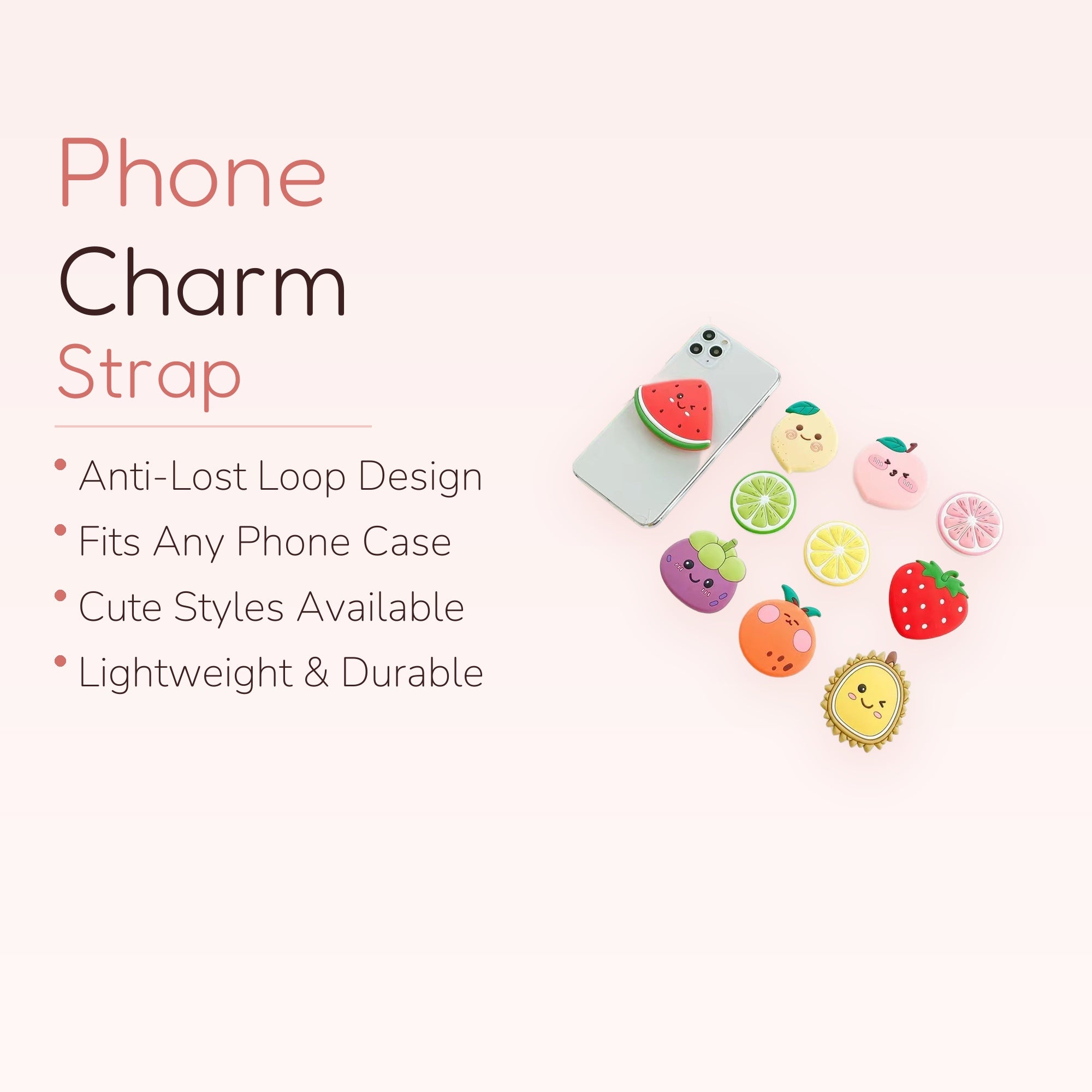 Game Night — Kawaii Mahjong Pearl Bead Phone Charm Wrist Strap