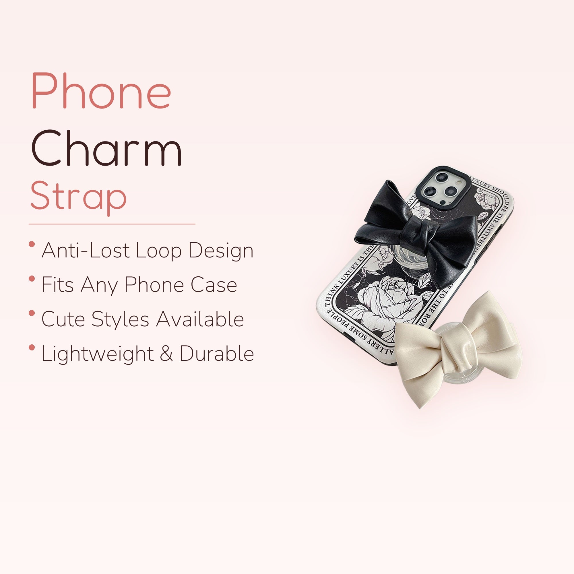 Cute Bow Phone Grip | Kawaii Pop Socket Stand