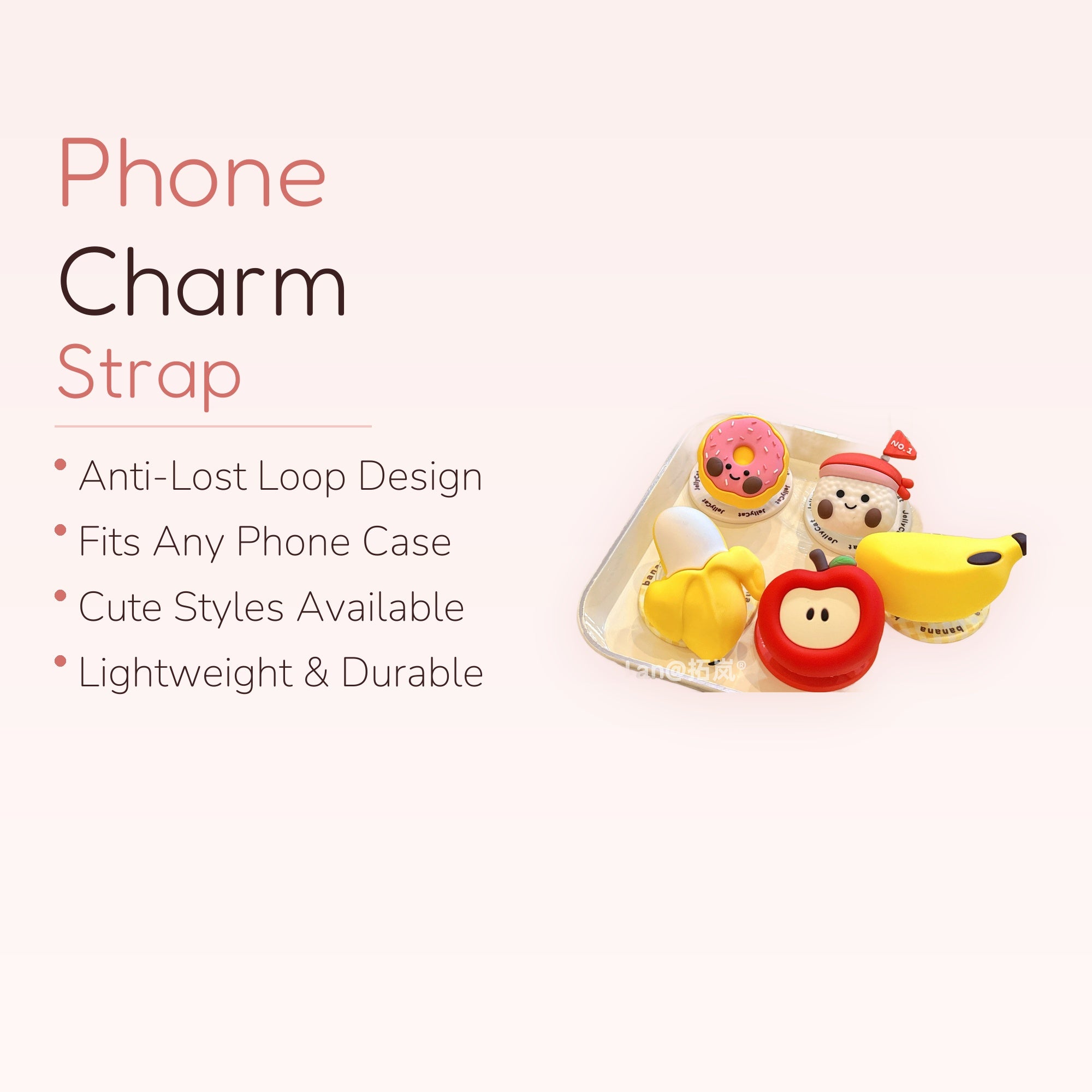 Kawaii Fruit & Donut Silicone Magnetic Phone Grip | Cute Pop Socket Stand
