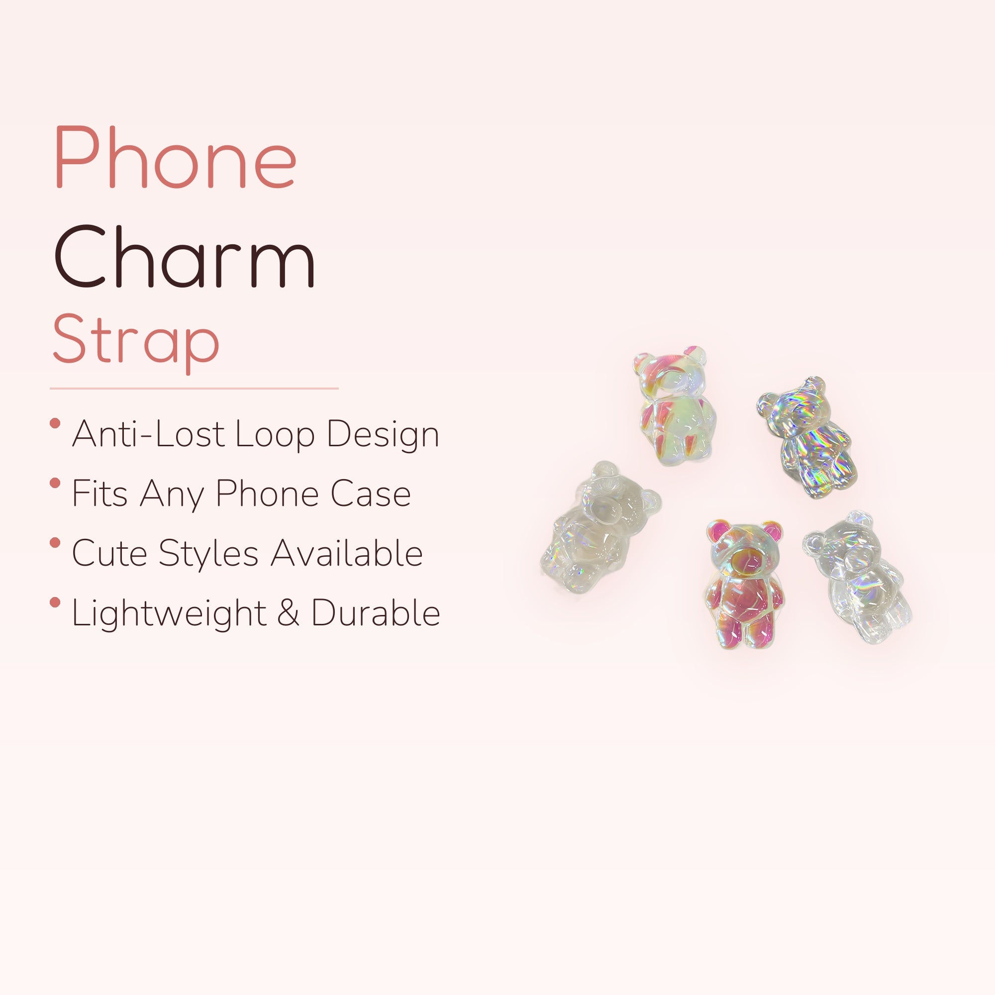 Bear Transparent Mobile Phone Grip Stand Finger | SIMPLYBUBBI Phone Grip
