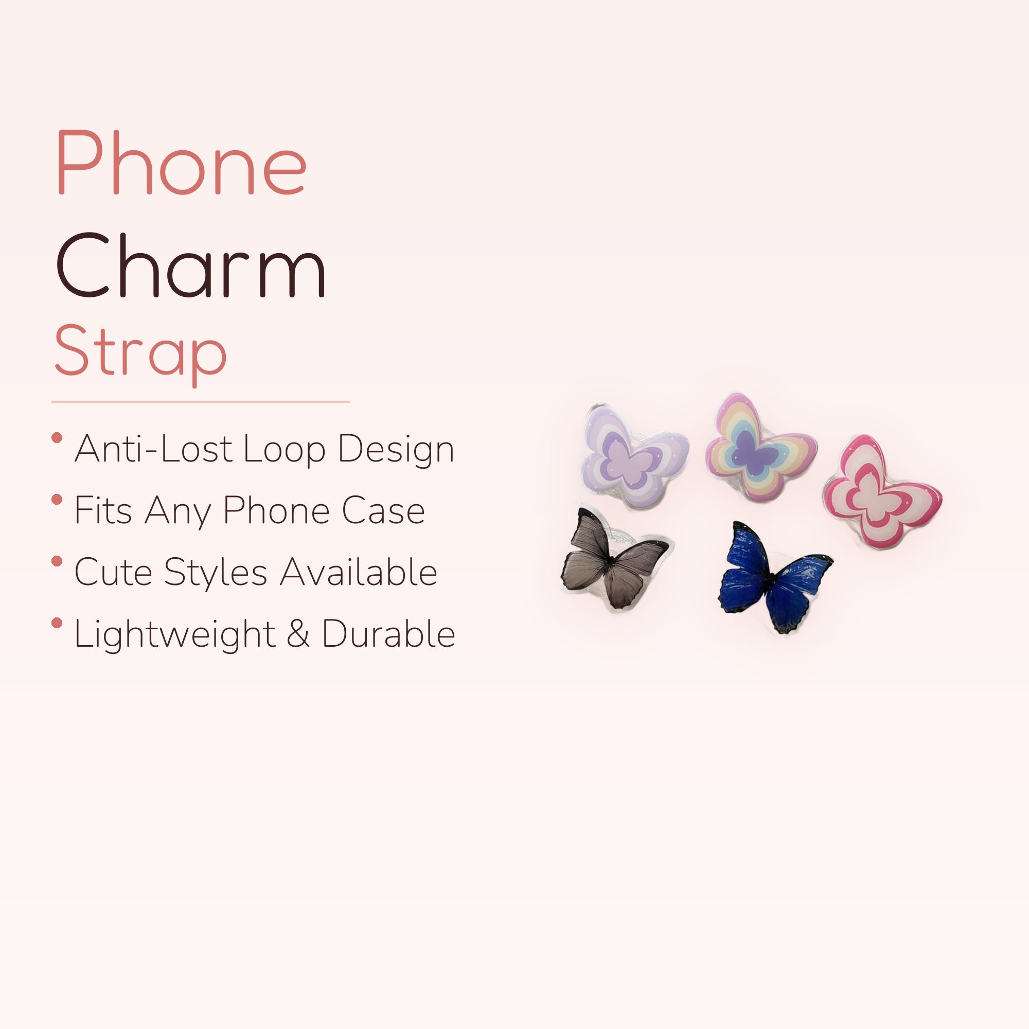 Cute Butterfly Phone Grip | Kawaii Pop-Up Phone Holder Stand