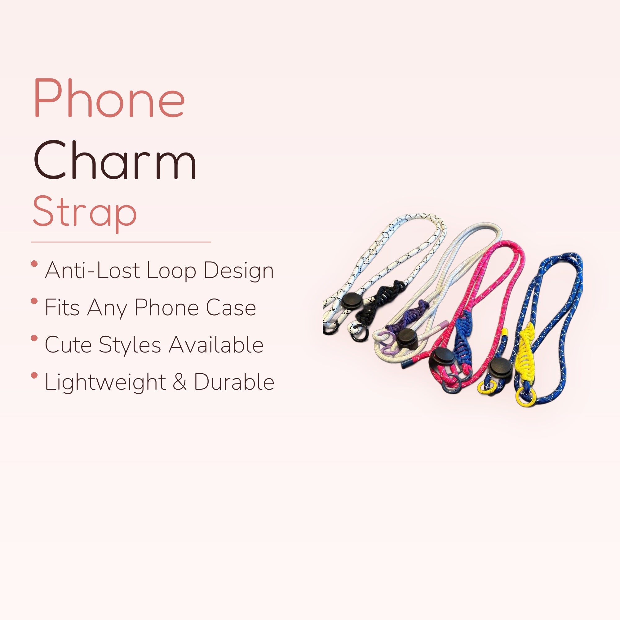 SIMPLYBUBBI — Two-Tone Paracord Phone Lanyard | Adjustable Crossbody Strap