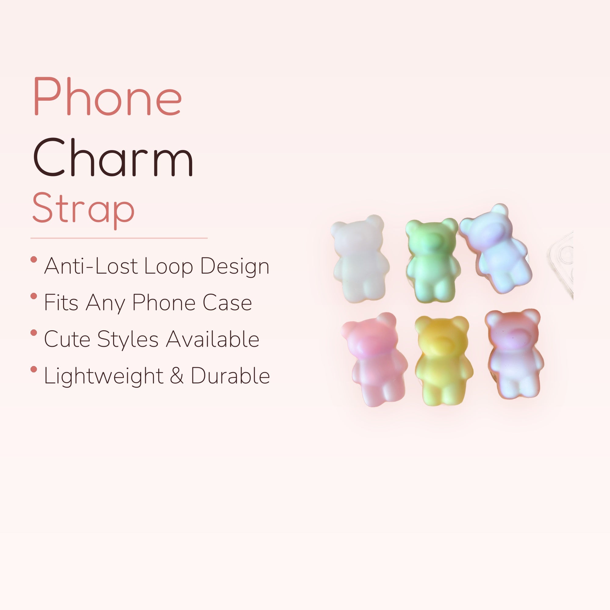 Kawaii Gummy Bear Phone Grip | Pastel Pop Socket Holder | Cute Phone Accessory | Y2K Aesthetic | Gift for Her