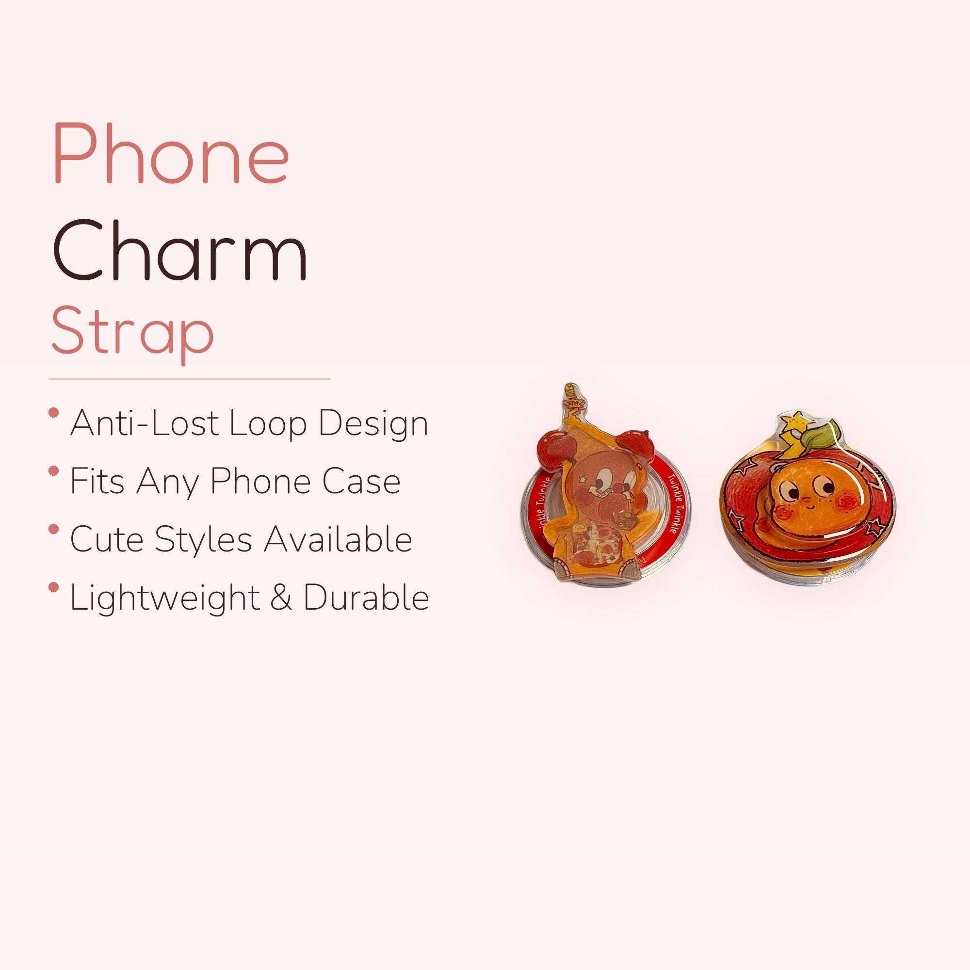 Cute Apple & Banana Character Phone Grip | Kawaii Fruit Pop Socket Stand