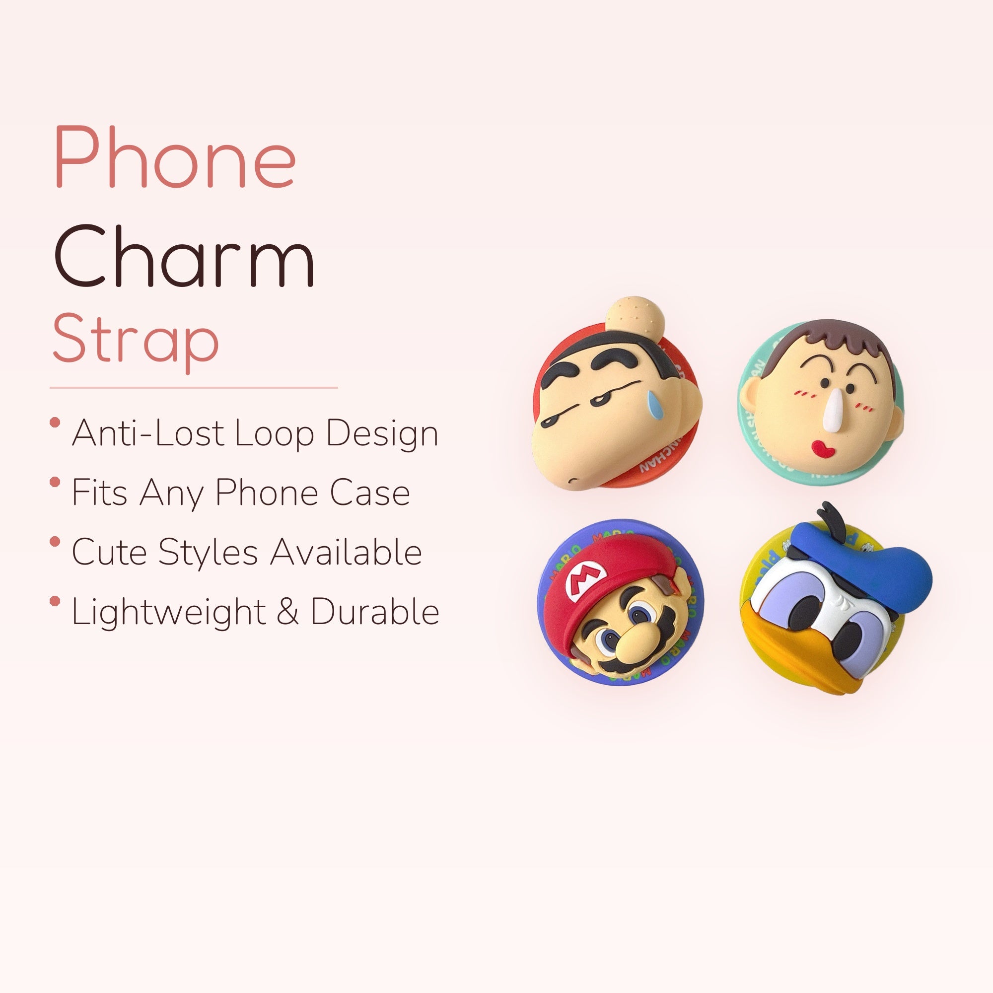 Cute Cartoon Character Phone Grips | Kawaii Silicone Pop Sockets