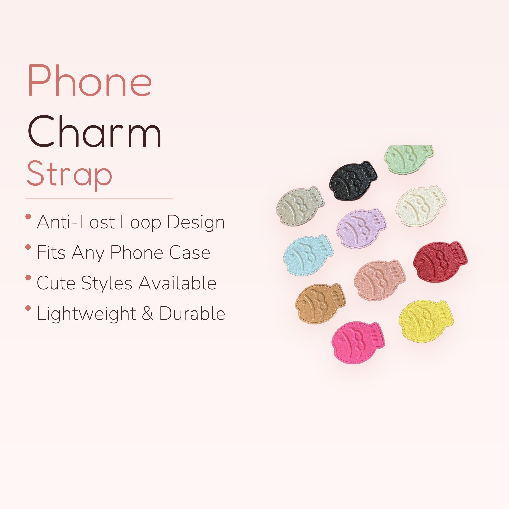 Kawaii Taiyaki Fish Phone Grip | Cute Pastel Faux Leather Pop Socket