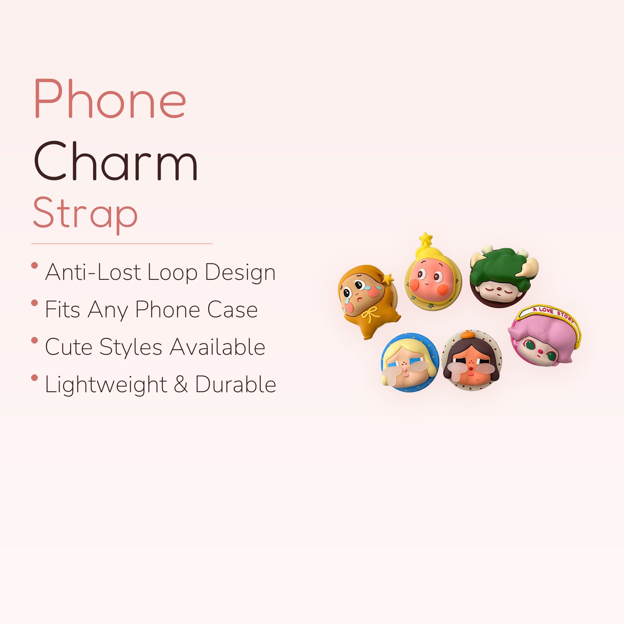 SIMPLYBUBBI — Chibi-style Faces Silicone Phone Grips | Cute Pop Sockets