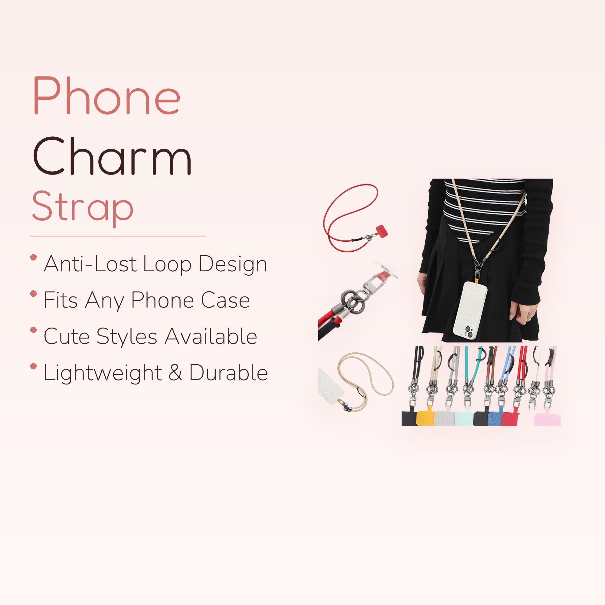 Hold Tight — Adjustable Crossbody Phone Lanyard Strap