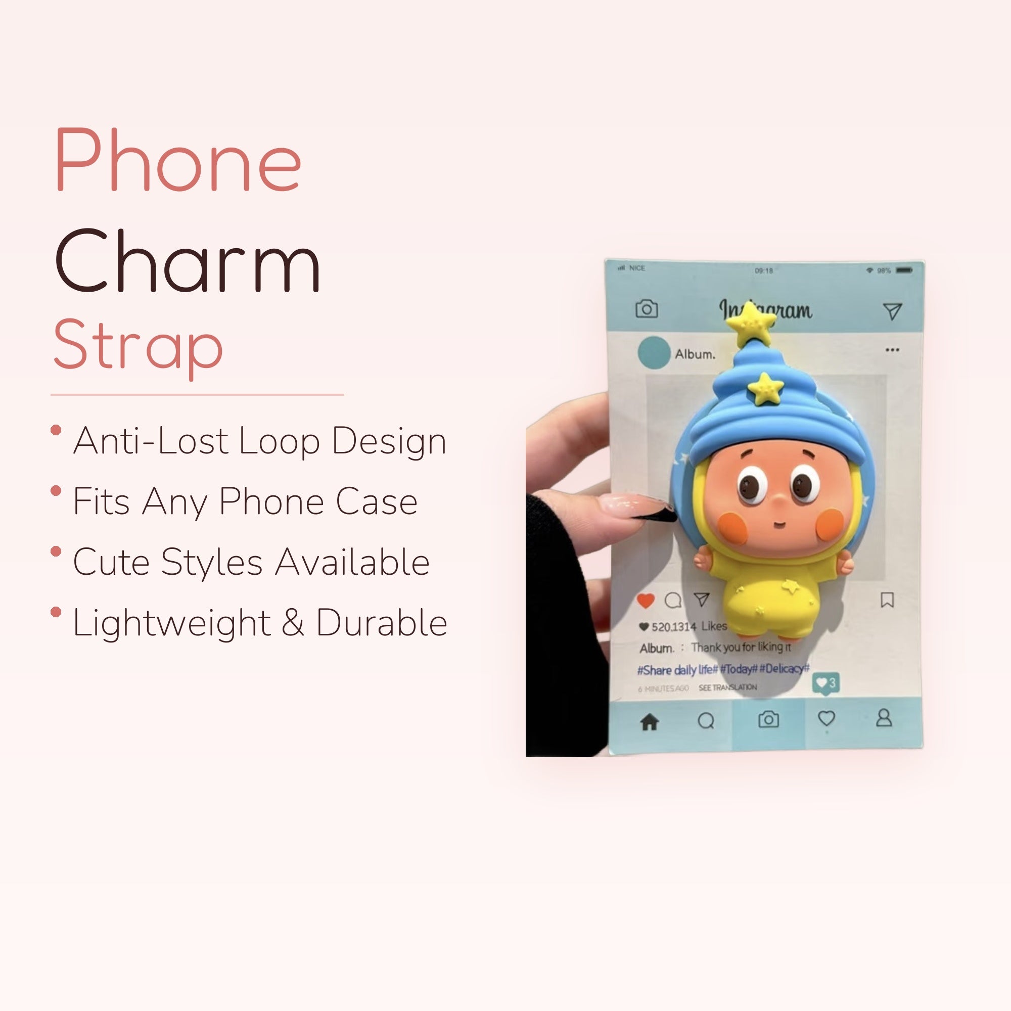That Girl — Cute Chibi Girl Phone Grip Stand