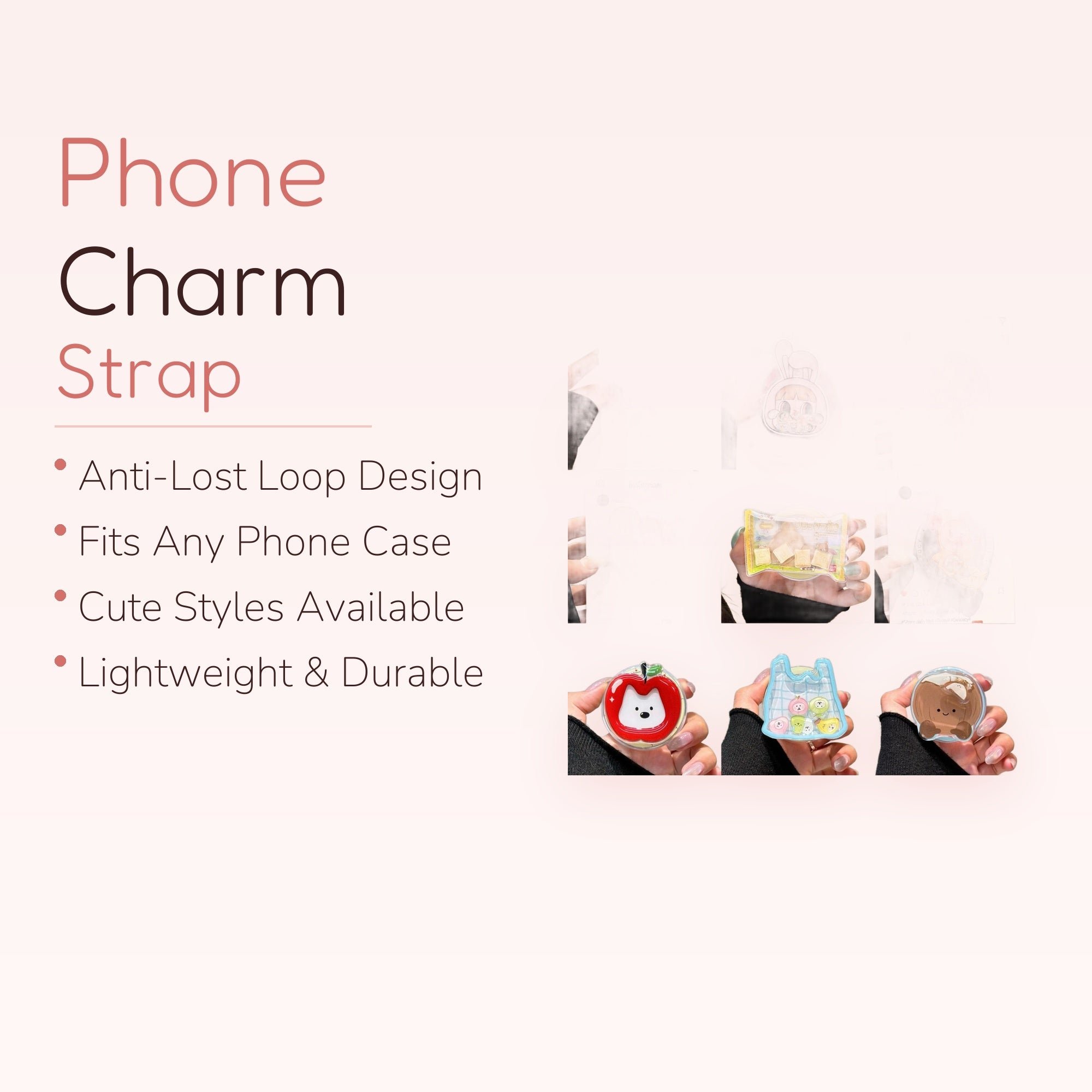 Kawaii Anime Character & Food Phone Grips | Cute Acrylic Pop Socket Stands