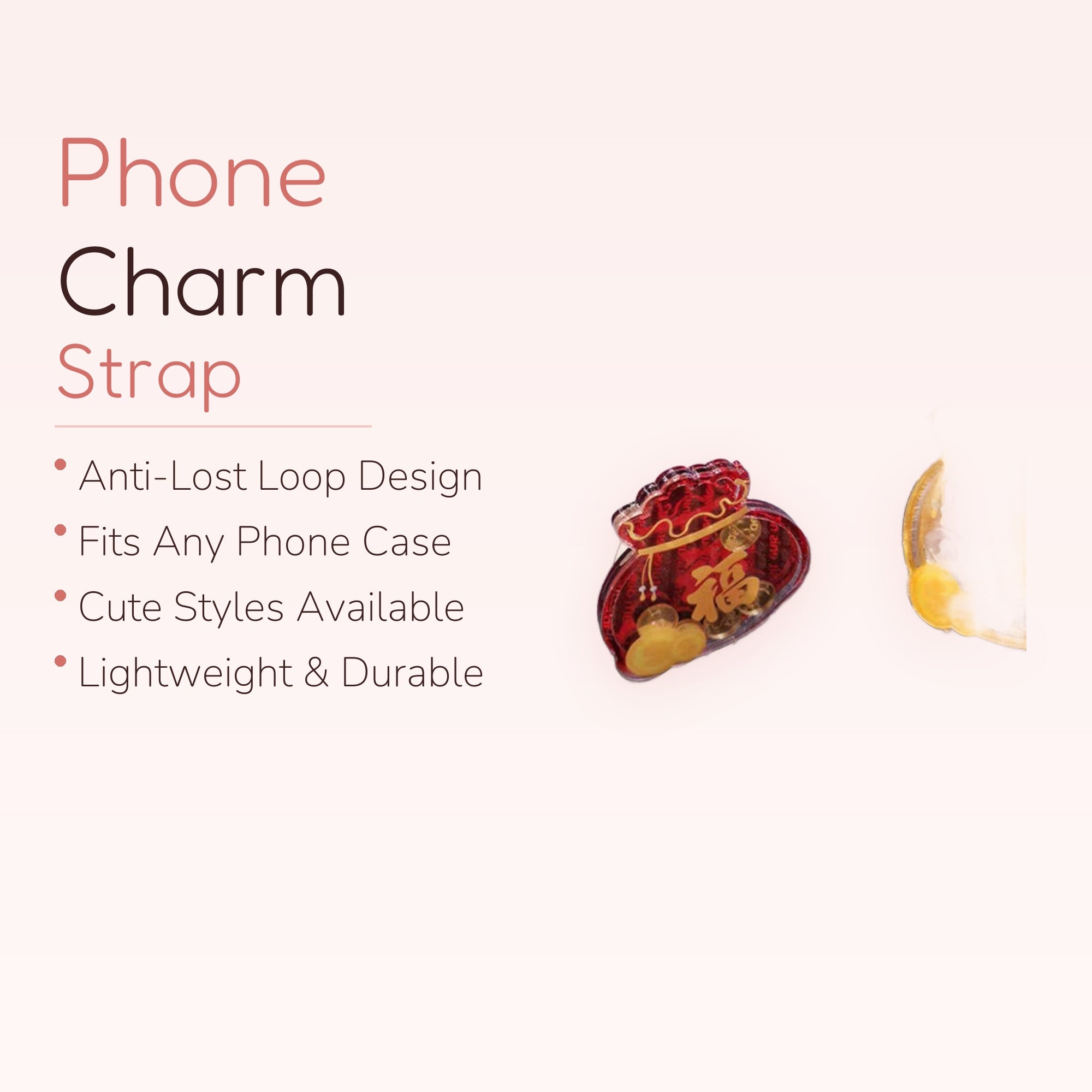 Red Lucky Money Bag Phone Grip | Cute Gold Ingot Pop Socket Stand