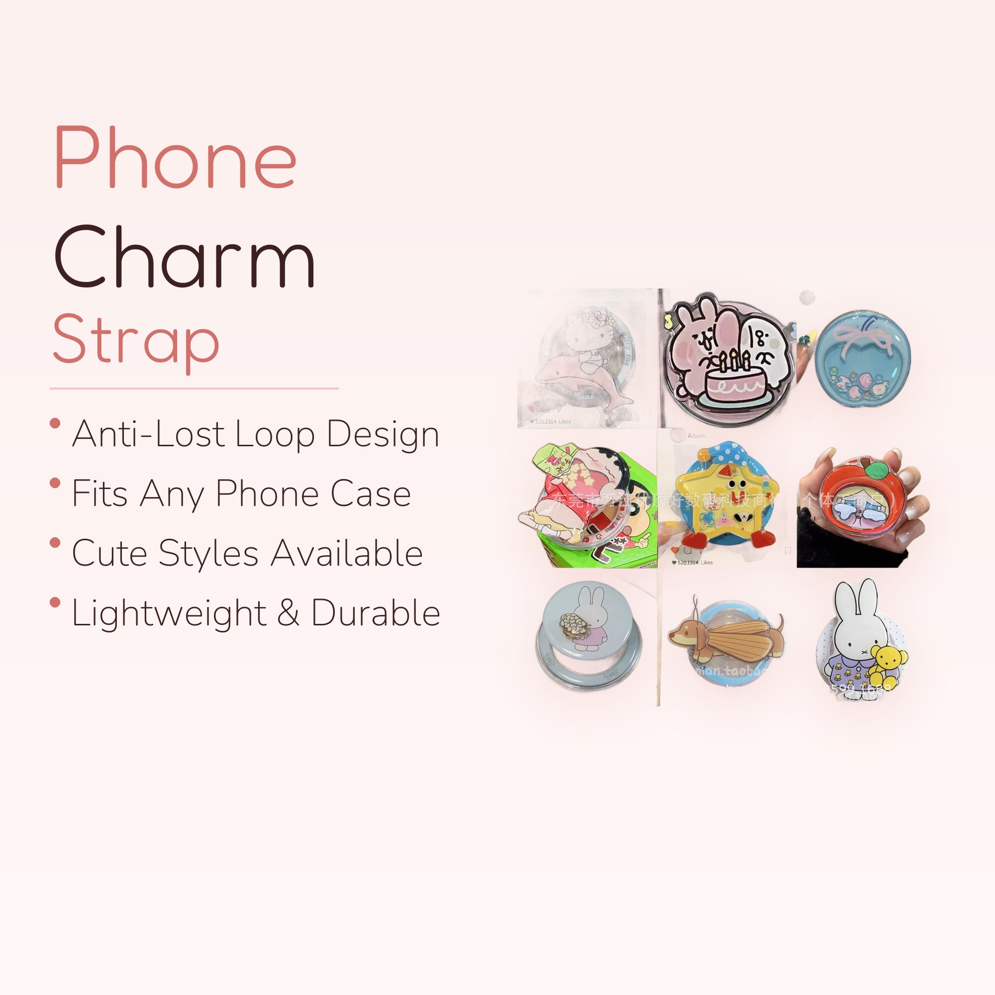 Cute Cartoon Character Phone Grip Collection | Kawaii Pop Socket Stand for Phones
