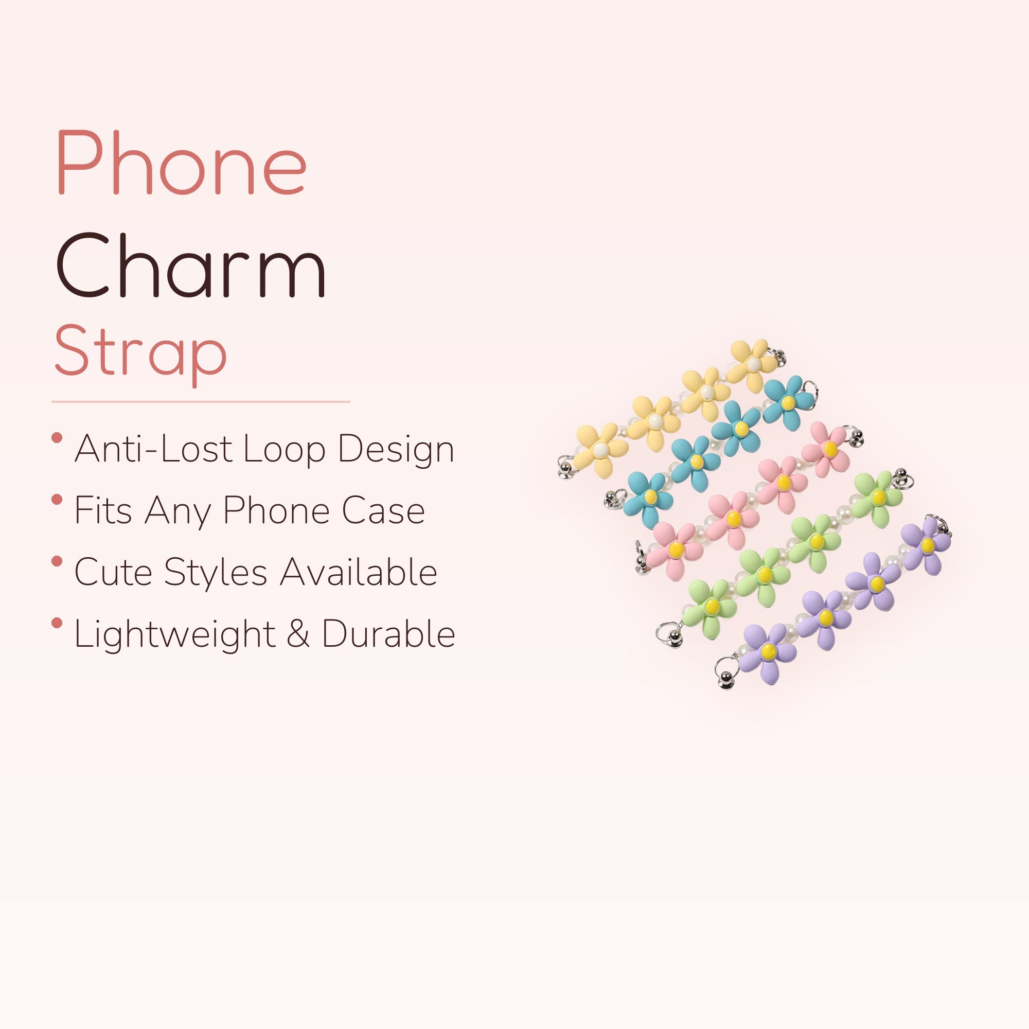 Pastel Daisy Pearl Phone Ring | Cute Y2K Finger Holder
