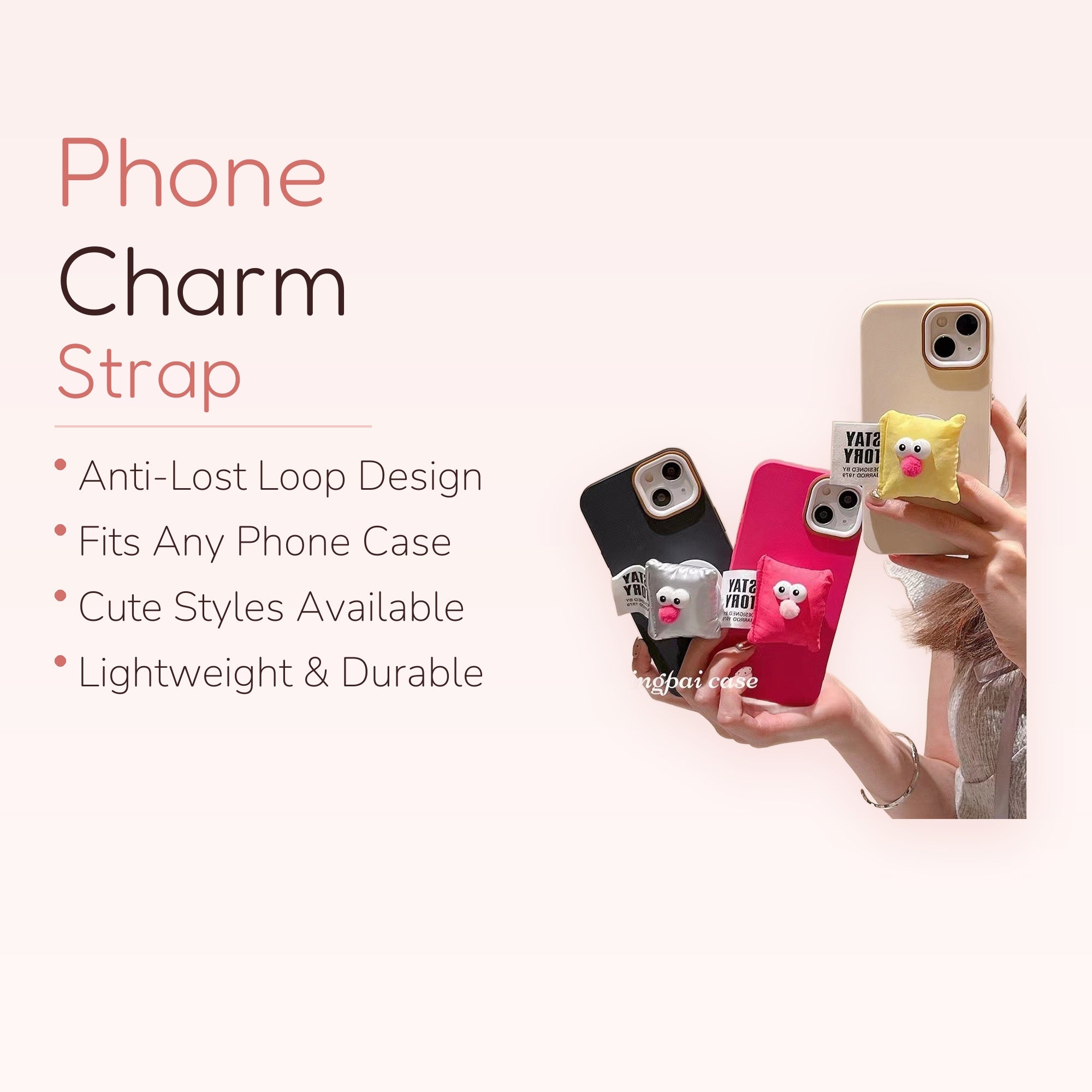 Cute Cartoon Pillow Phone Grip | Kawaii 3D Character Pop Socket Stand