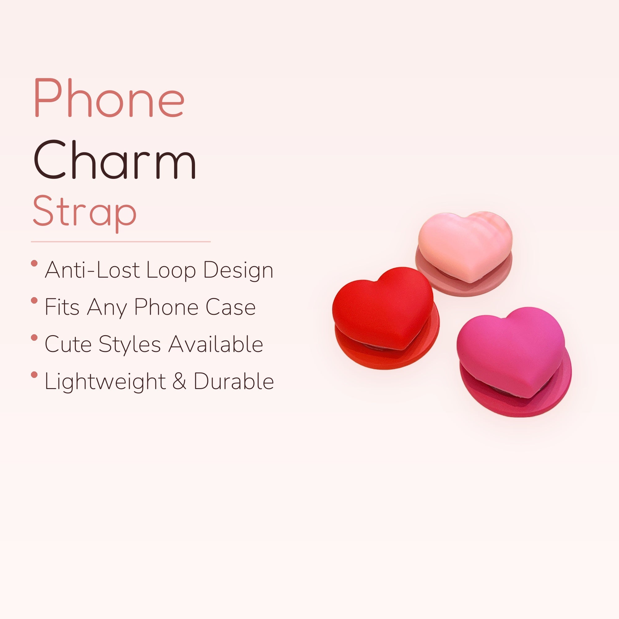 Cute Heart Silicone Phone Grip | Aesthetic Pop Socket Stand for Phones