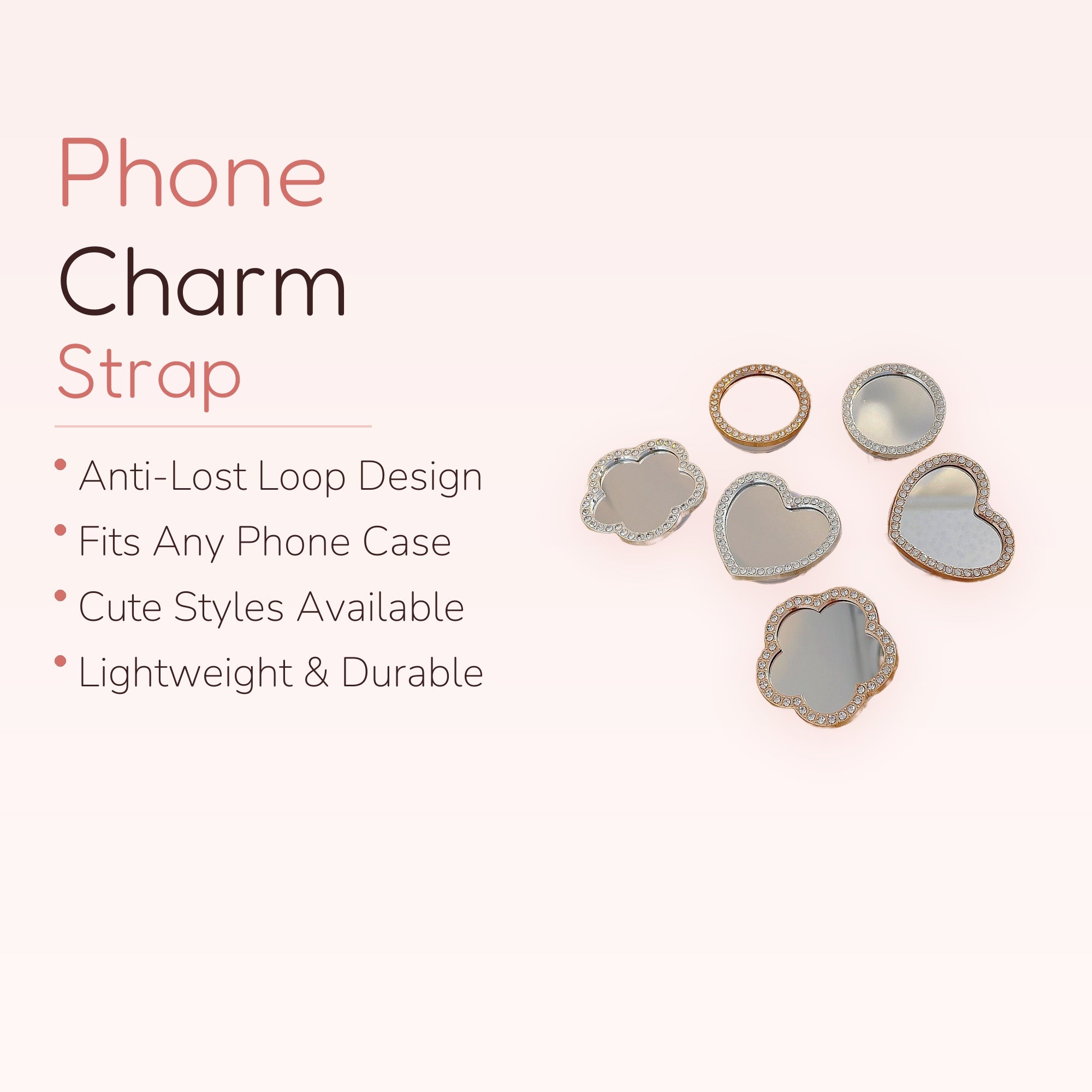 La Camellia — Vintage Pearl Floral Phone Wrist Strap