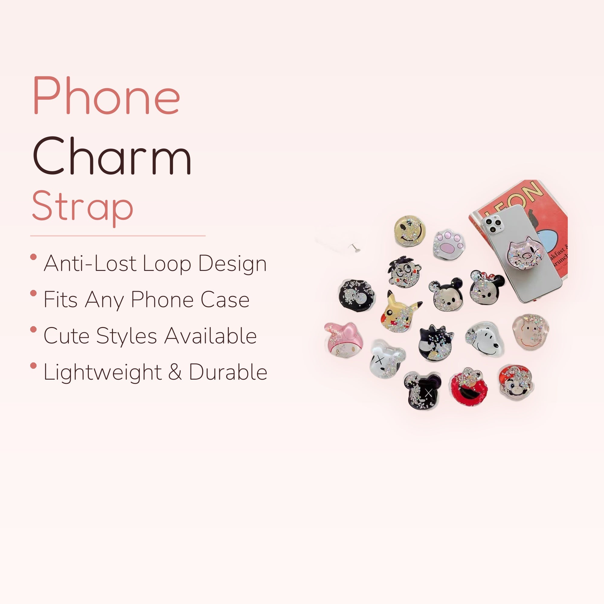 Spore Club — Kawaii Mushroom Phone Grip Pop Socket Stand