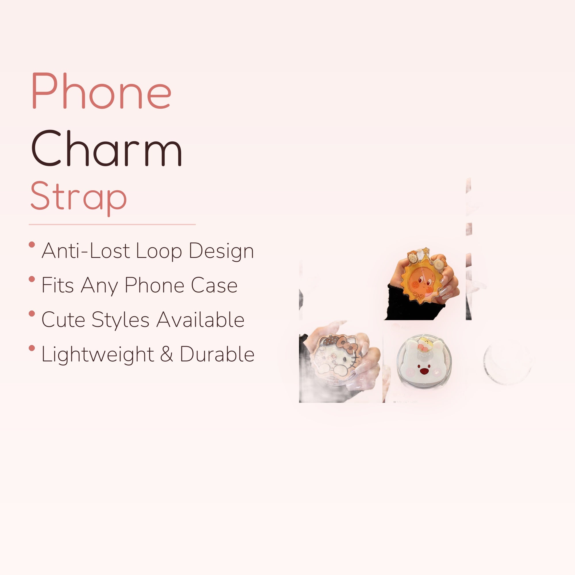 Cute Cartoon Character Phone Grip | Kawaii Pop Socket Stand for Girls