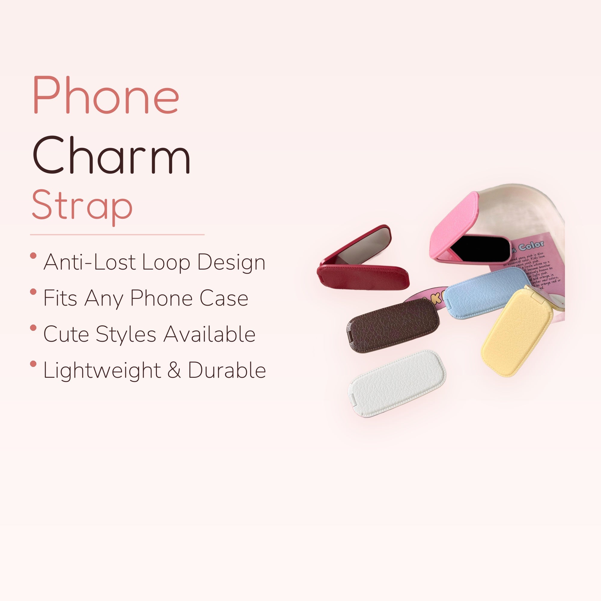 Pastel Rectangle Phone Grip | Cute Foldable Pop Socket Stand