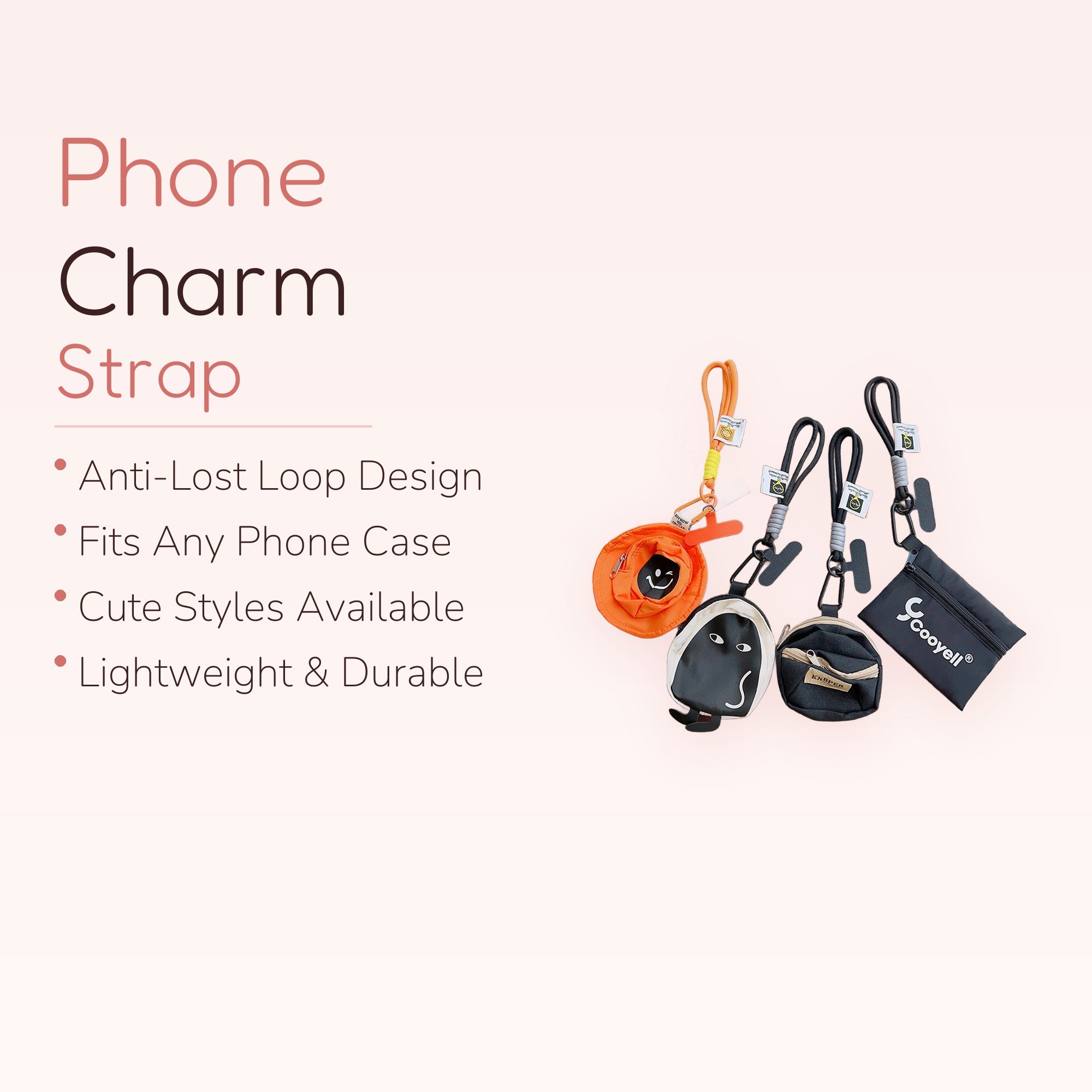 Cute Mini Pouch Phone Charm Lanyard | Aesthetic Wrist Strap with Small Bag