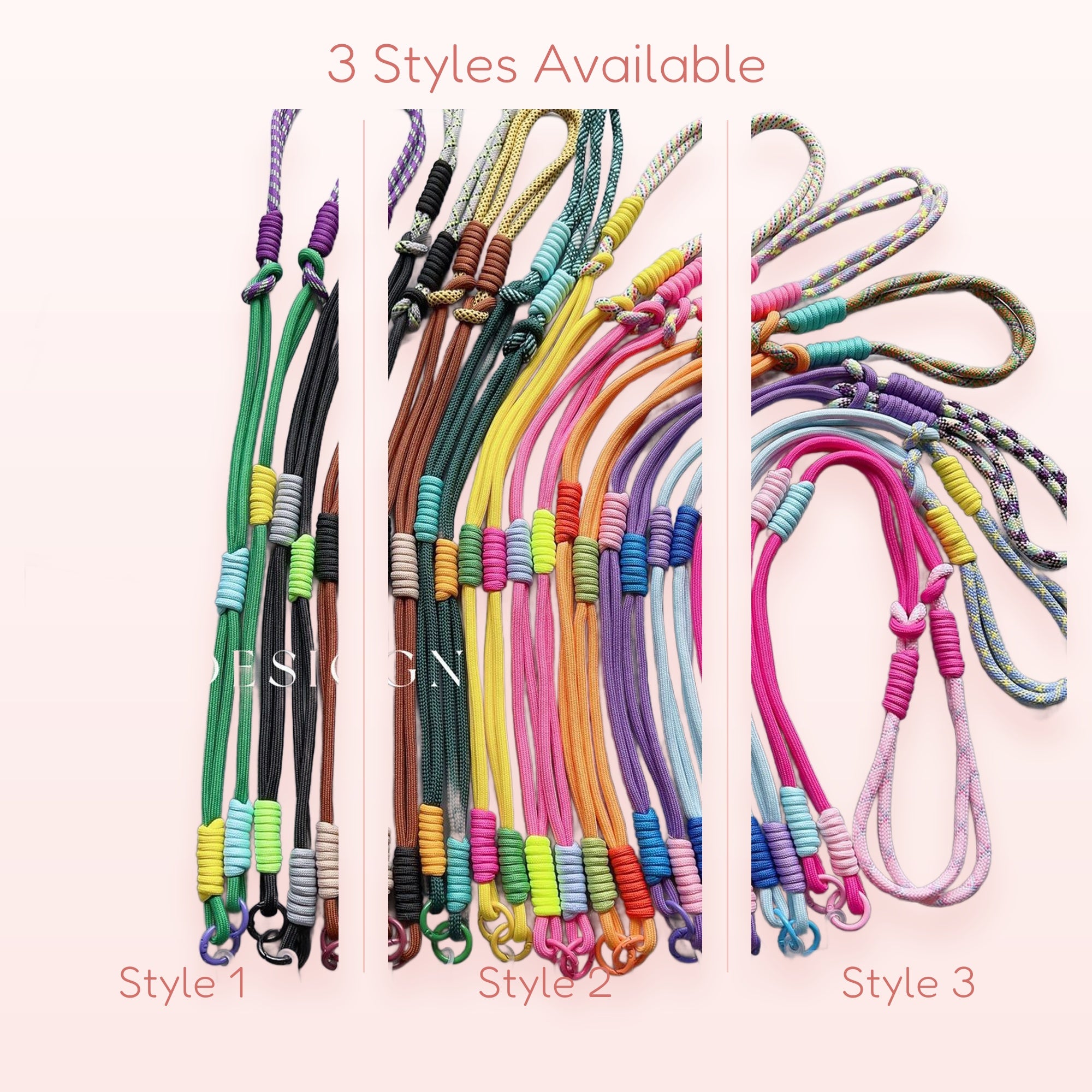 Vibrant Braided Rope Phone Lanyard | Adjustable Crossbody Strap with Phone Tab