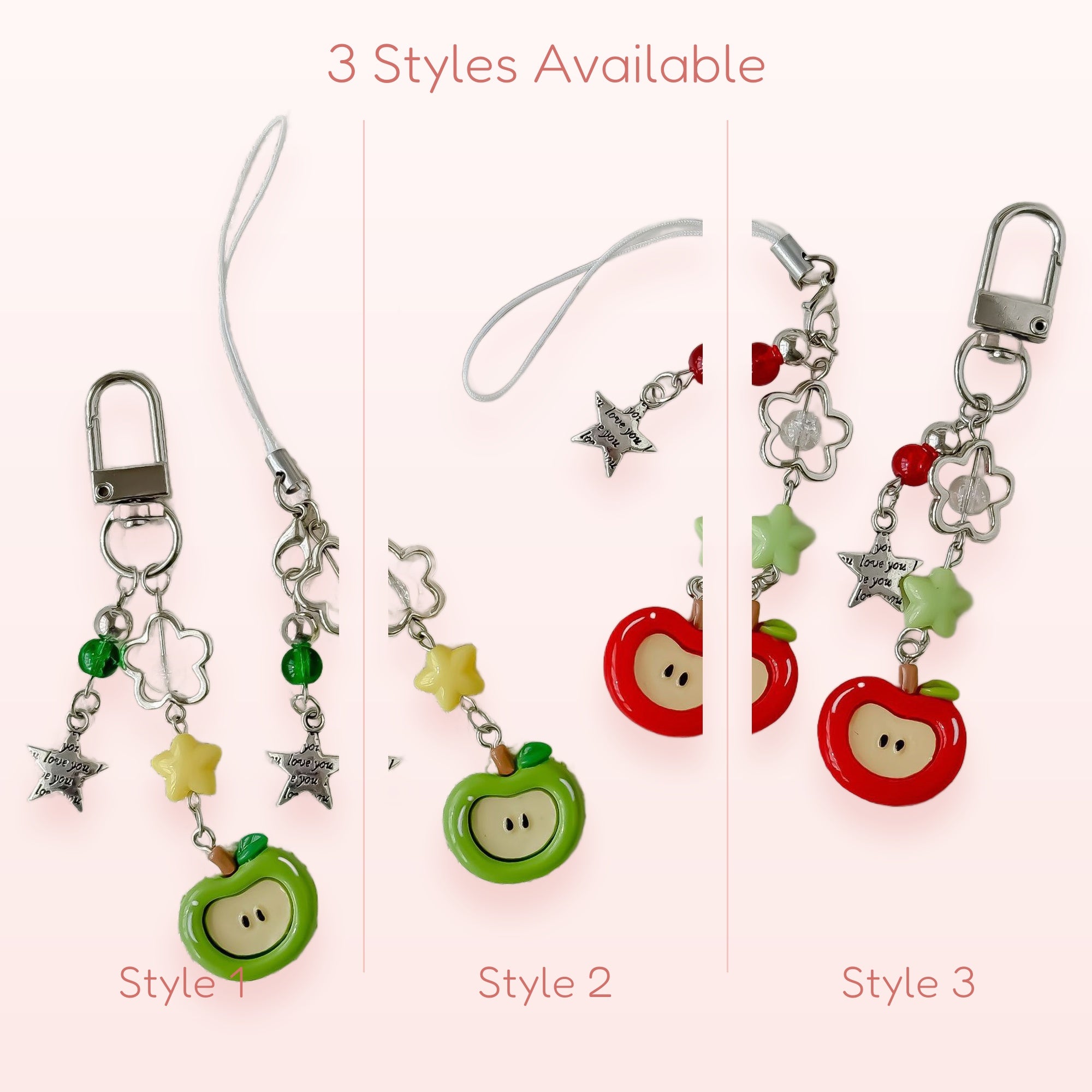 Sunday Rose — Ivory Pearl & Rose Phone Charm Strap | Beaded Wrist Lanyard