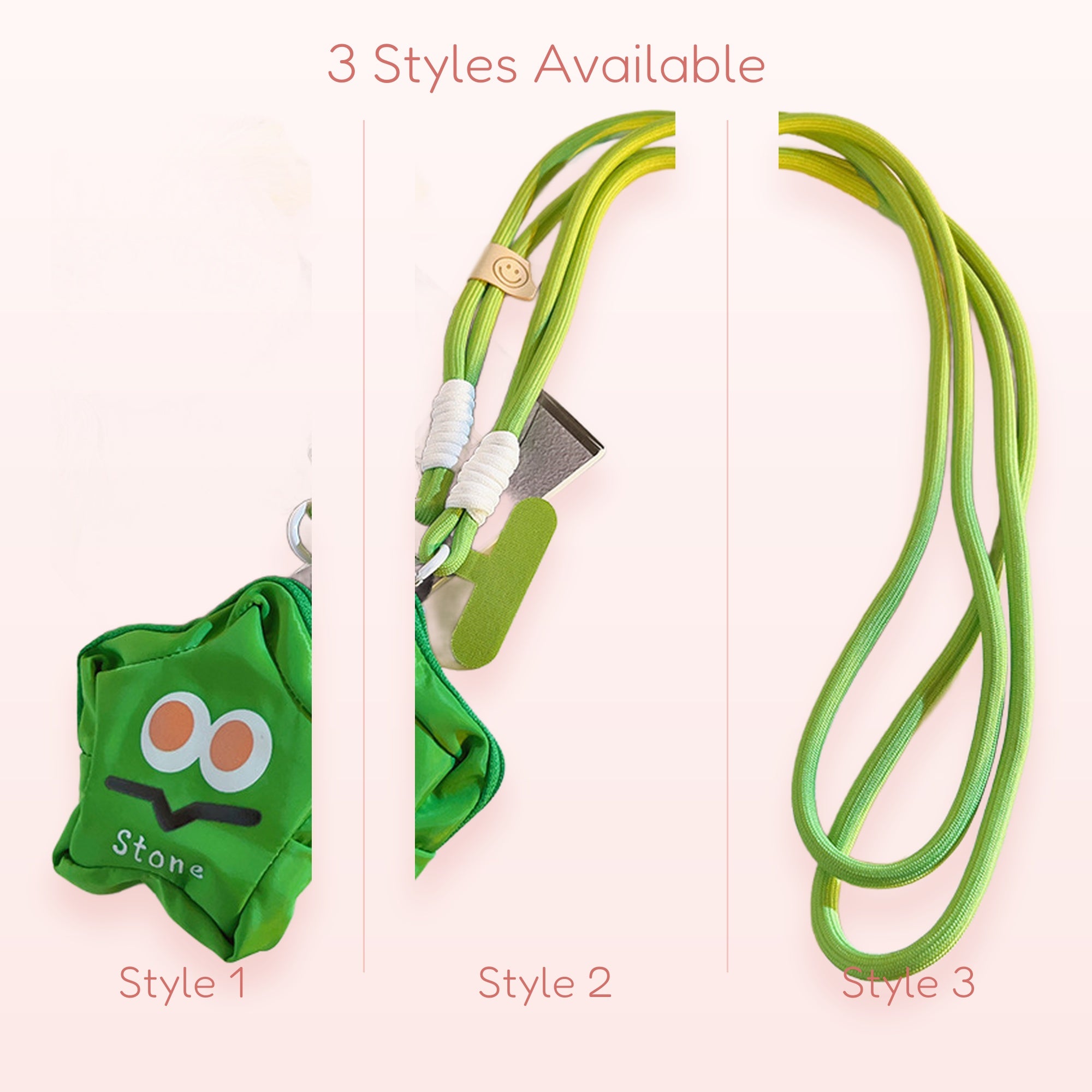 Cute Green Monster Phone Lanyard | Kawaii Adjustable Neck Strap