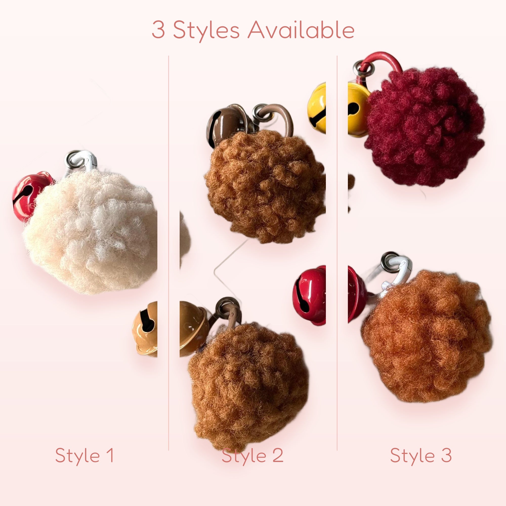 Cute Pom Pom Bell Phone Charm | Fluffy Ball Keychain Accessory
