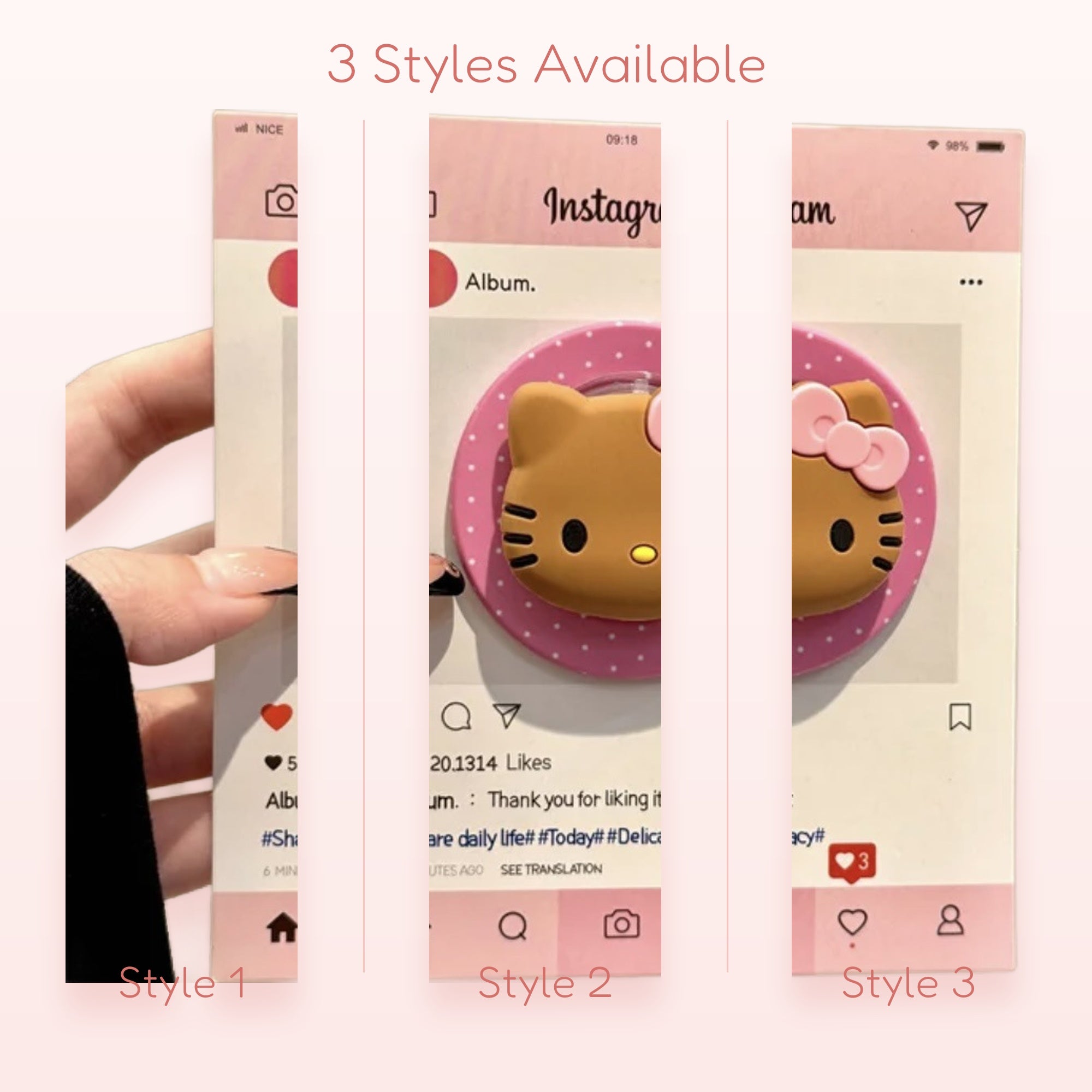 Snowball — Cute White Bear Phone Grip Stand