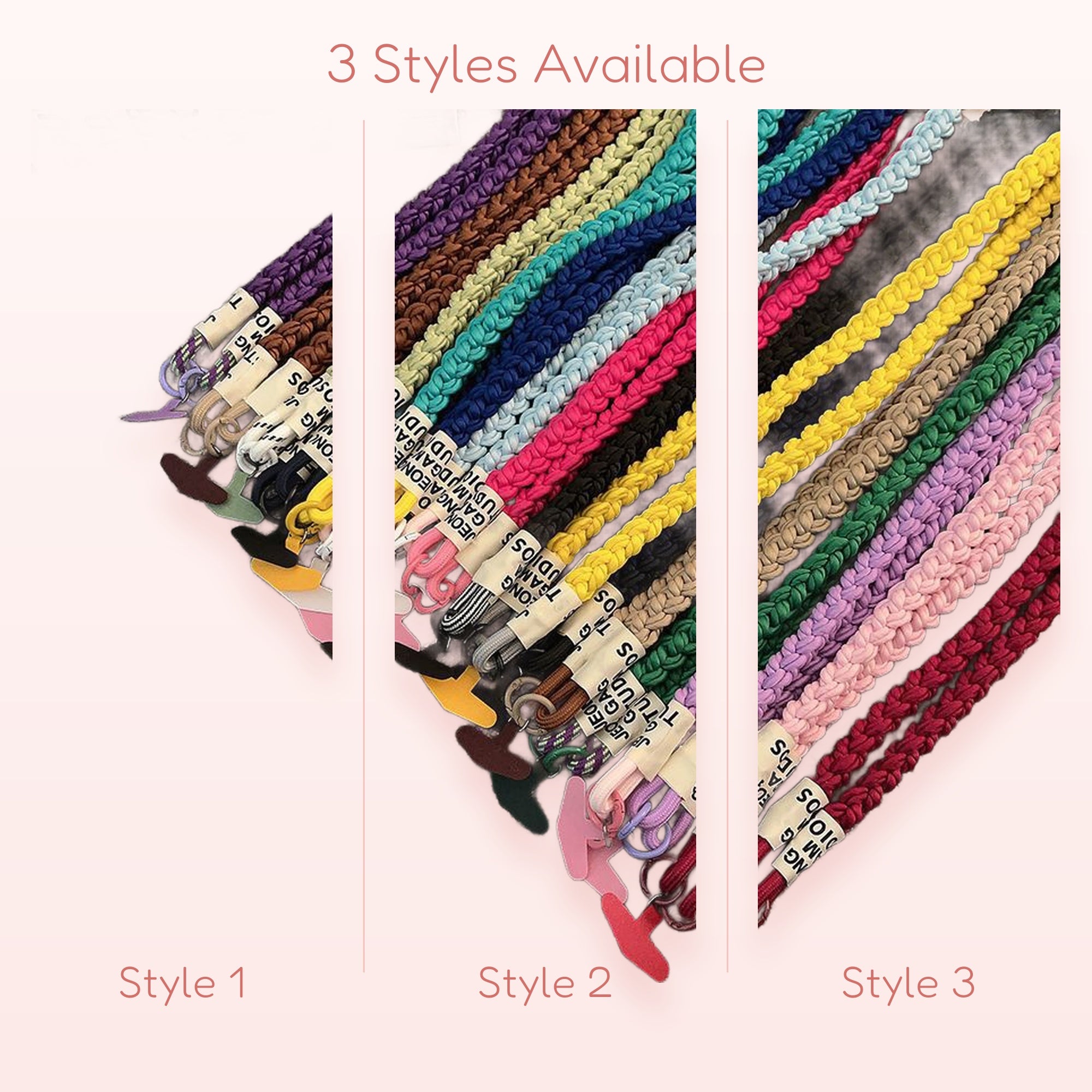 Colorful Braided Phone Lanyard | Aesthetic Woven Wrist Strap for Phone